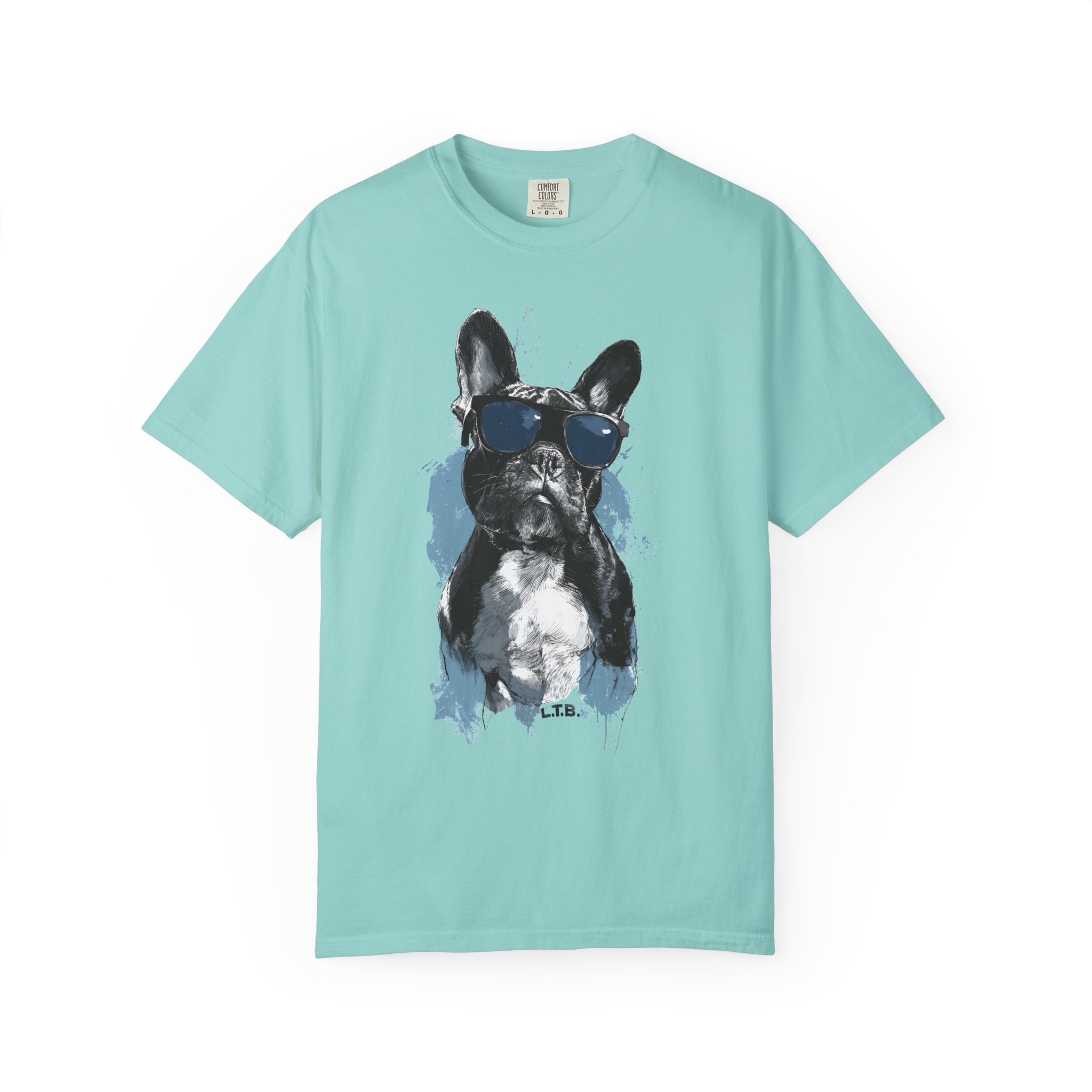 T-Shirt — Cool French Bulldog Graphic Tee with Sunglasses - Image 6