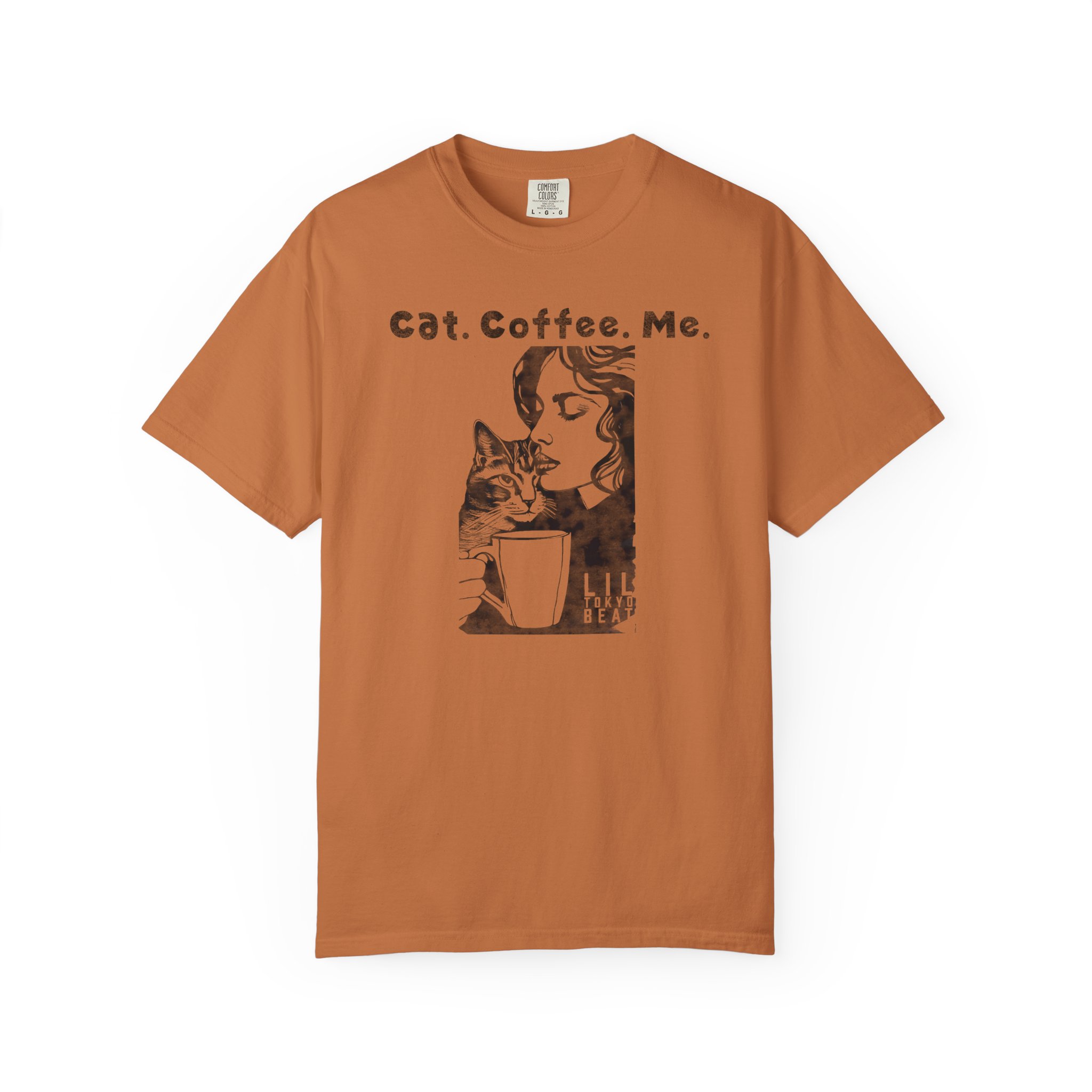 Cat Coffee Me T-shirt | Graphic Cat Lover Coffee Shirt, t2 - Image 3