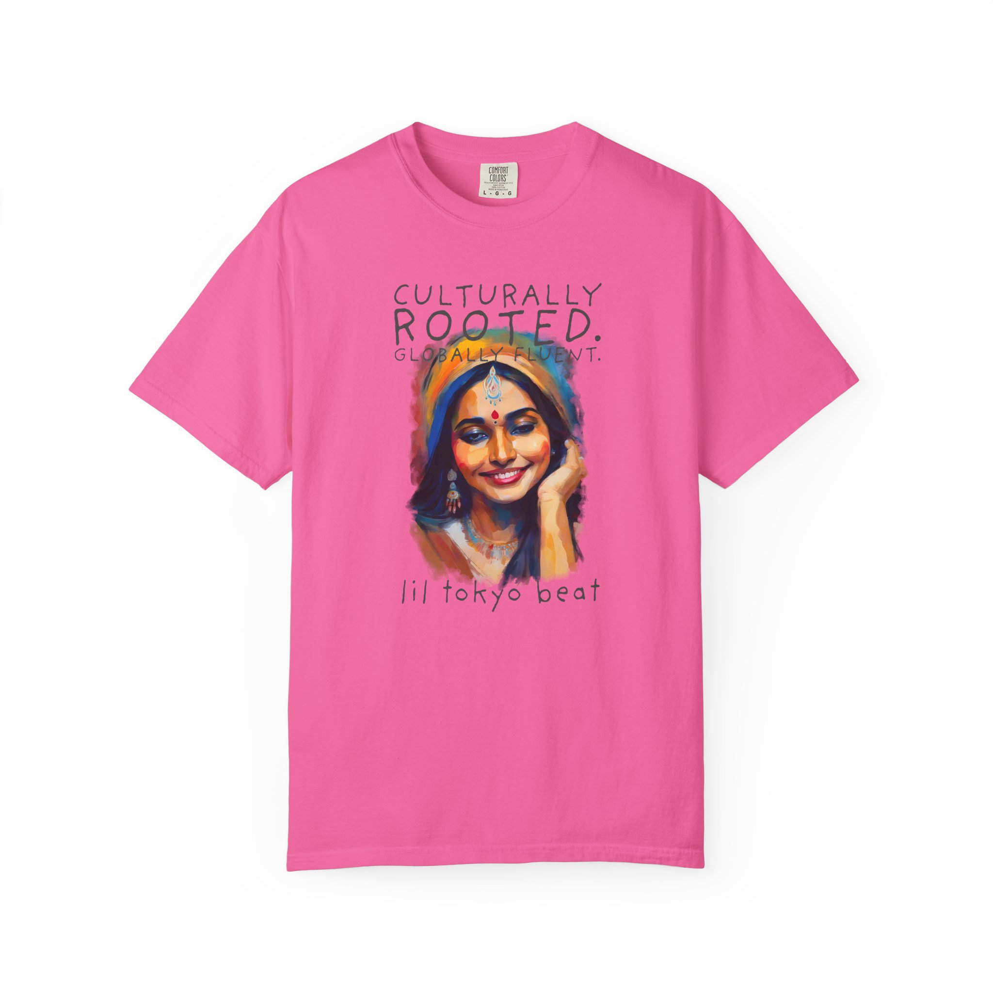 Ethnic Pride Unisex Tee: Colorful Indian Culture Graphic T-shirt, Festival Shirt, Cultural Apparel, Unique Graphic Tee, Indian Sari Portrait, t7 - Image 14