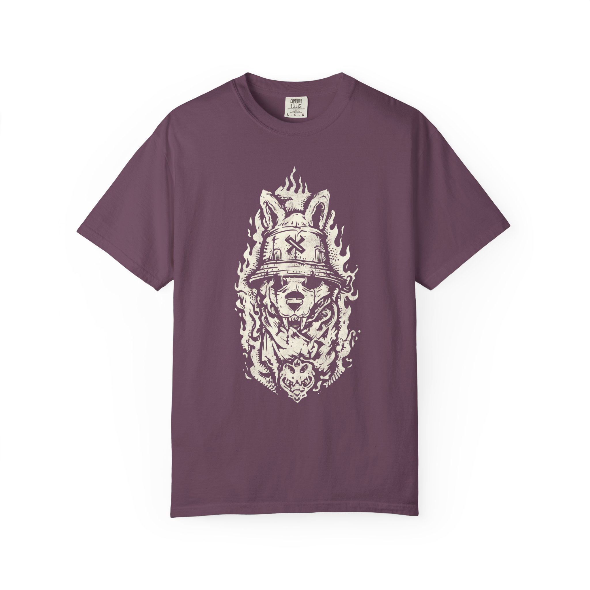 Hellhound Warrior T-Shirt – Gothic Dog Graphic Tee for Dark Streetwear Fans - Image 12