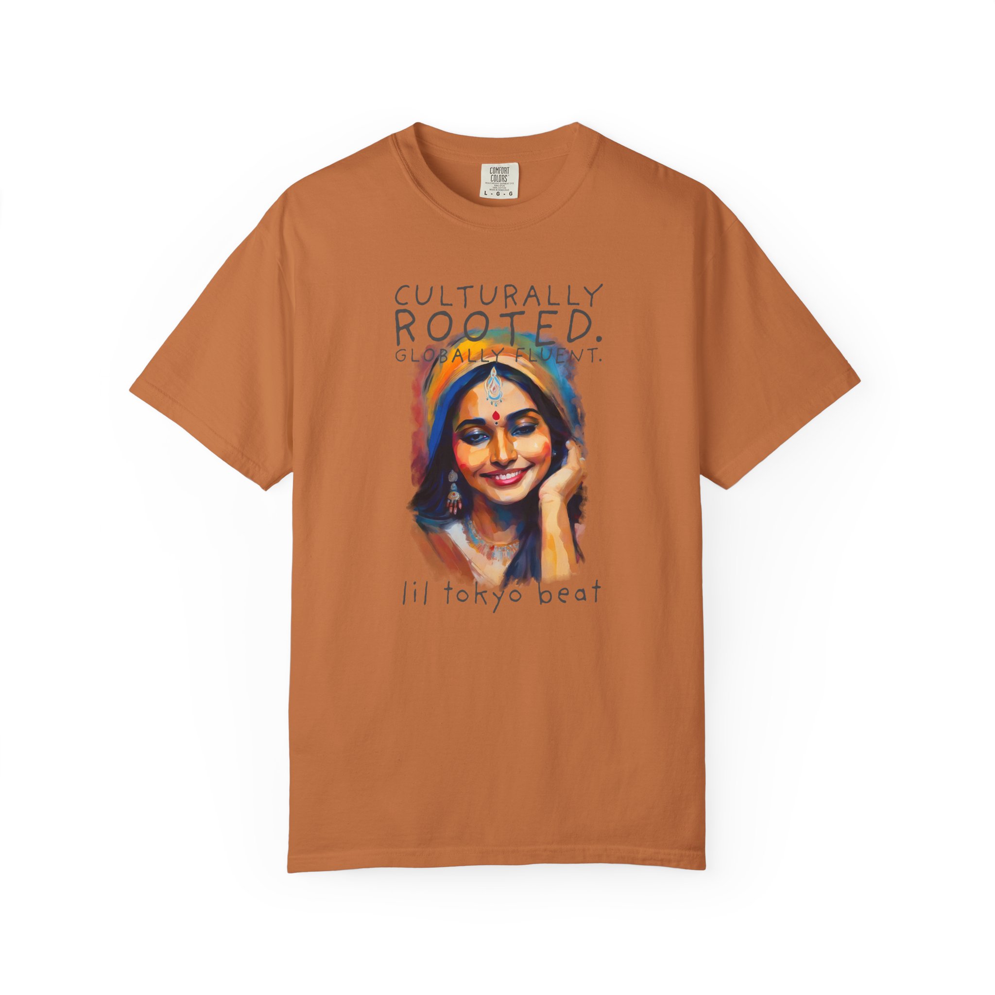 Ethnic Pride Unisex Tee: Colorful Indian Culture Graphic T-shirt, Festival Shirt, Cultural Apparel, Unique Graphic Tee, Indian Sari Portrait, t7