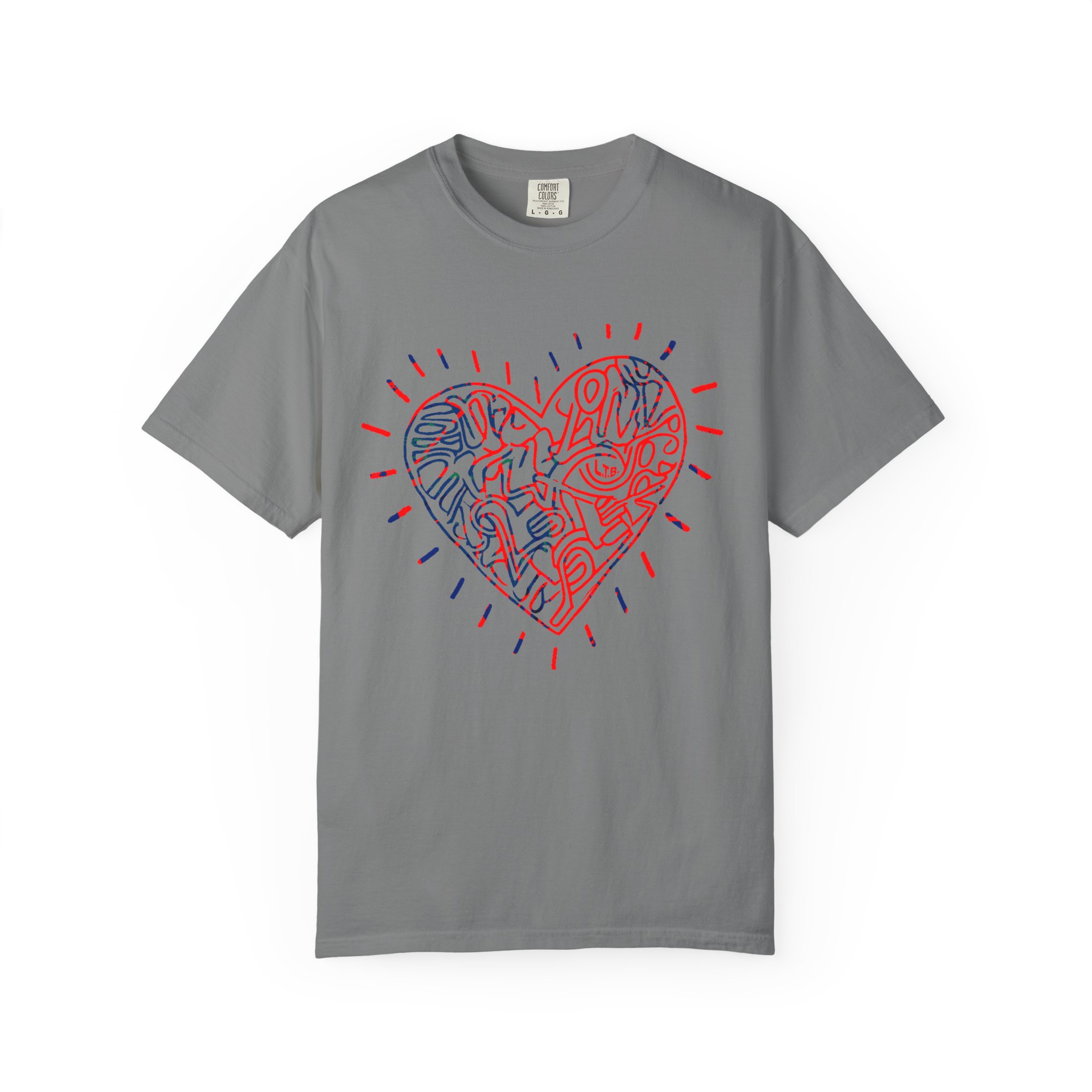 Valentine’s Day Abstract Heart T‑Shirt — Modern Line Art Love Graphic Tee - Image 4