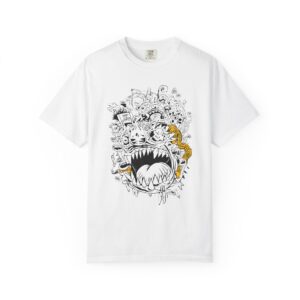 Chaos Mind Doodle Monster T-Shirt — Abstract Street Art Graphic Tee