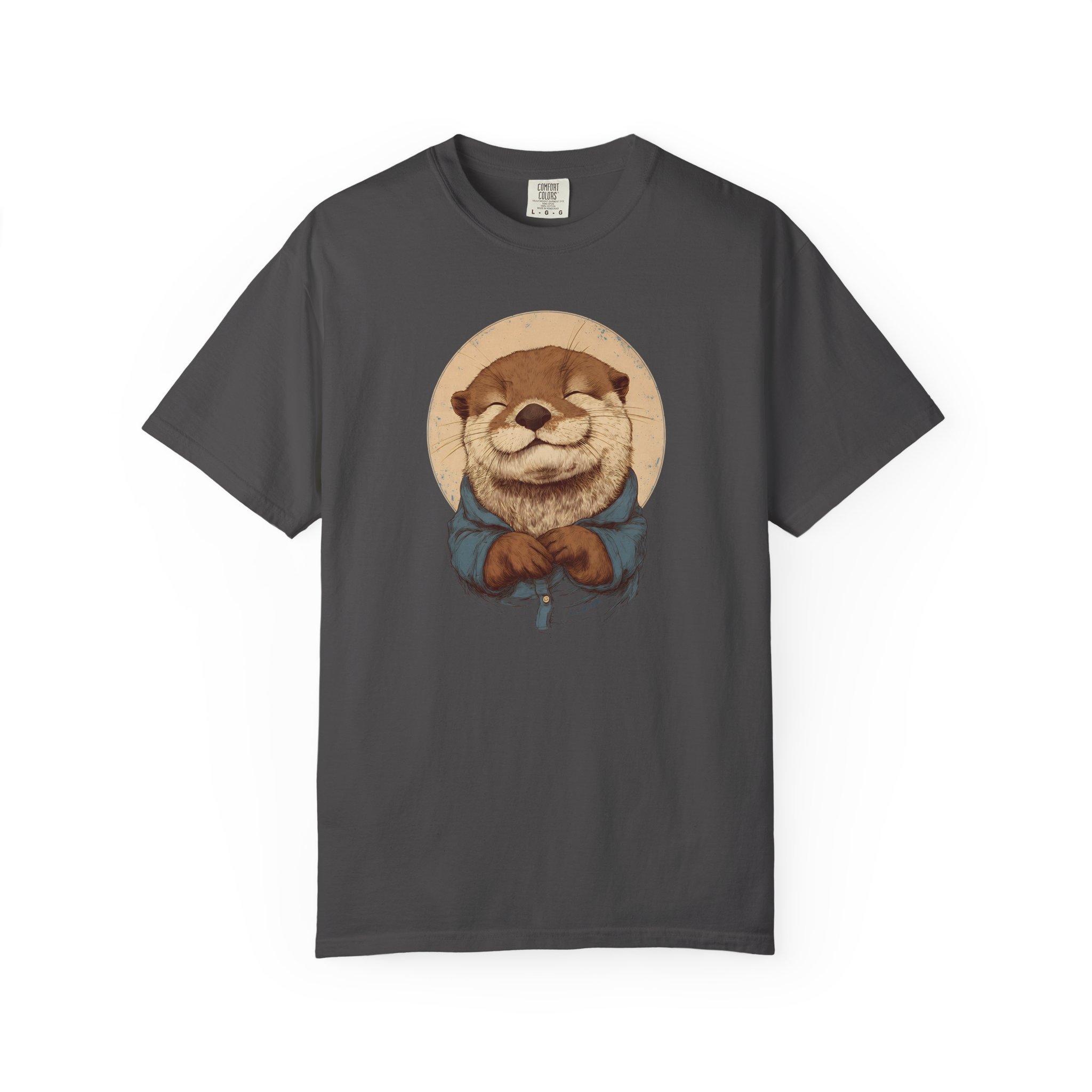 Smiling Otter Graphic T-Shirt – Cute Animal Art Tee - Image 9