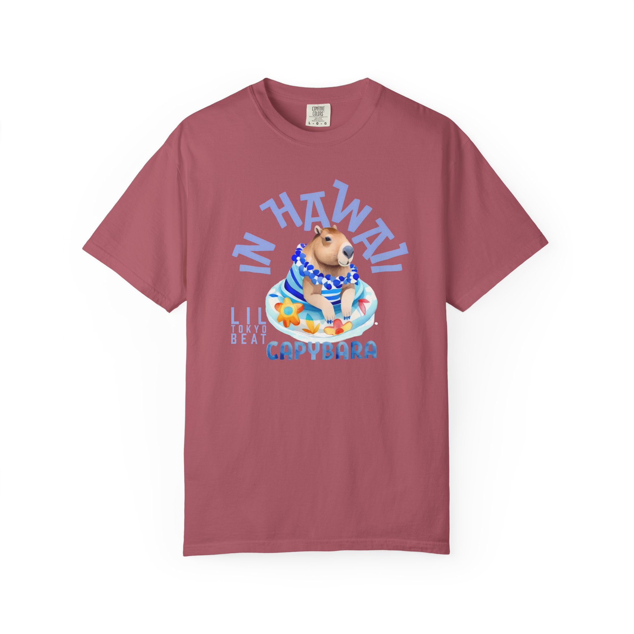 Capybara in Hawaii Unisex T-shirt - Cute Pool Float Graphic Tee, Lil Tokyo Beat Tropical Shirt, Summer Animal Top, Beach Vacation Apparel, t7 - Image 11