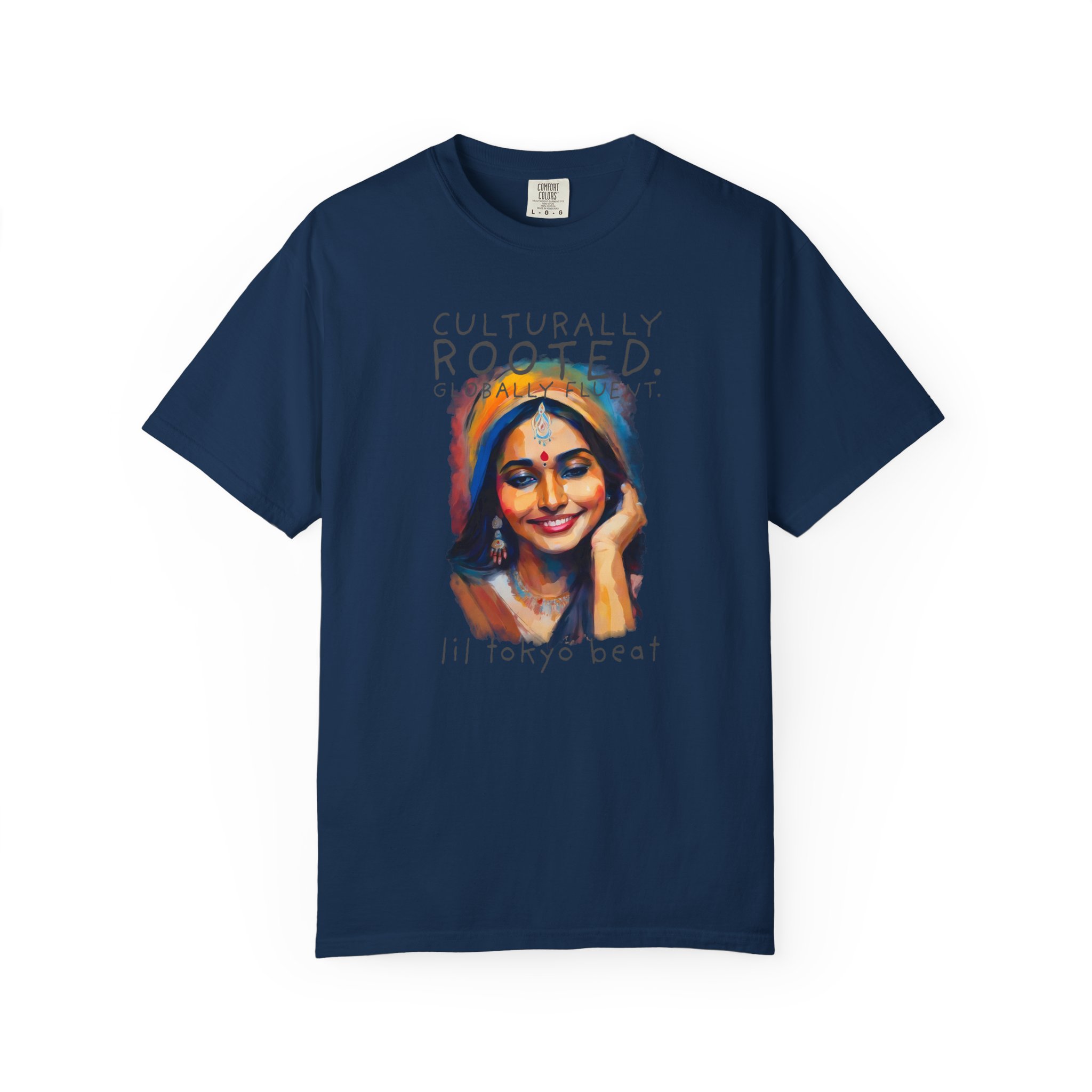 Ethnic Pride Unisex Tee: Colorful Indian Culture Graphic T-shirt, Festival Shirt, Cultural Apparel, Unique Graphic Tee, Indian Sari Portrait, t7 - Image 12