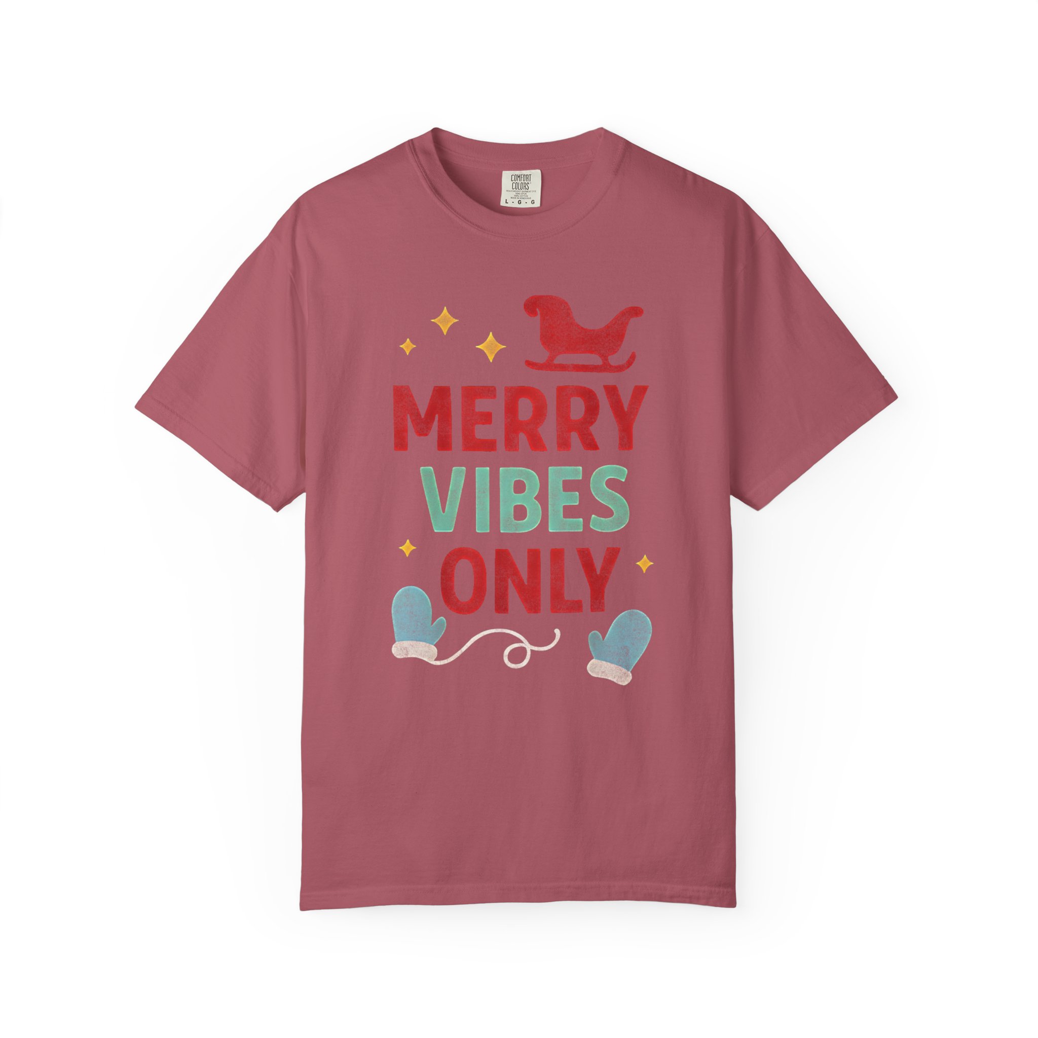 Merry Vibes Only T-Shirt — Festive Christmas Holiday Tee - Image 14