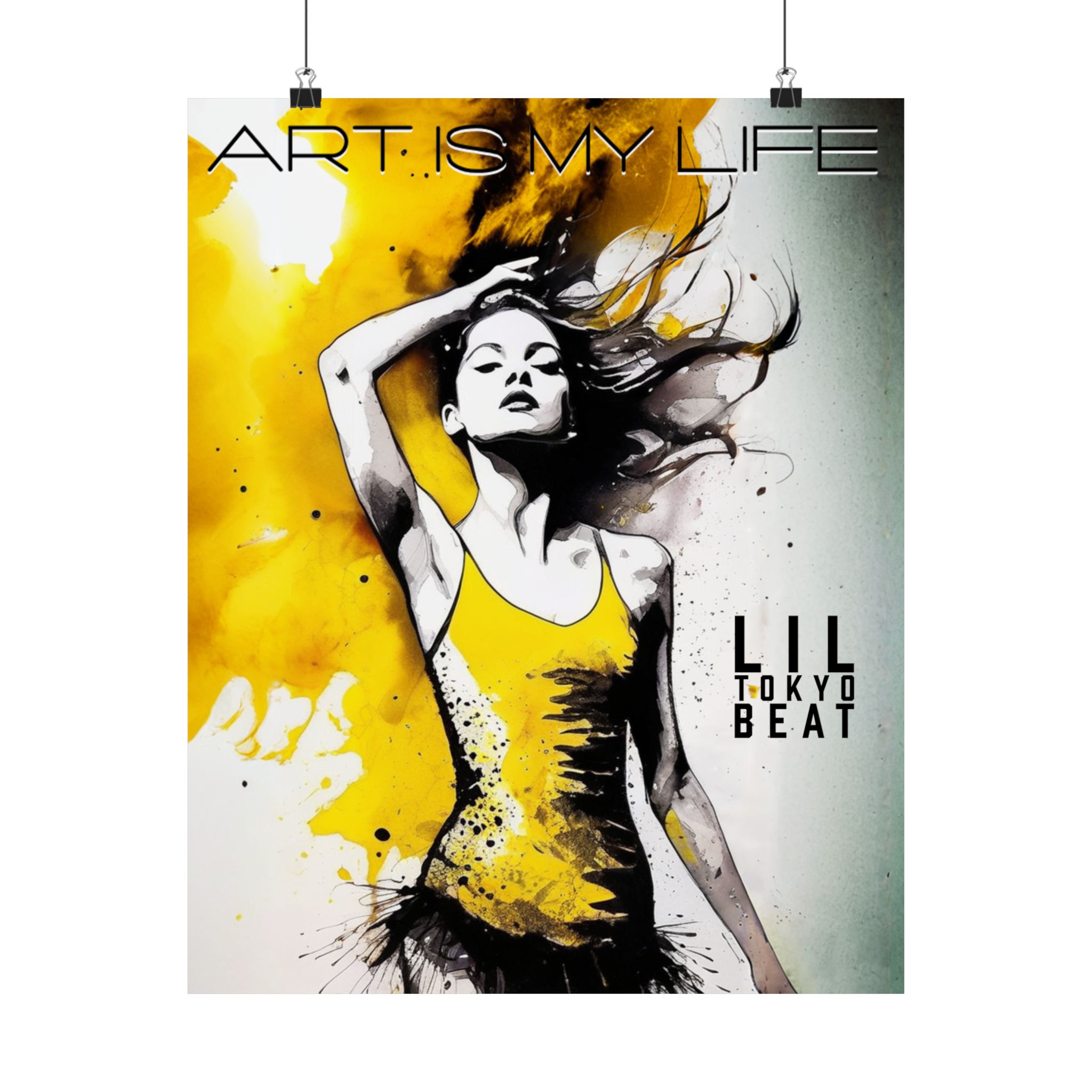 Dance Posters, Female Dancer Art, Matte Vertical Wall Art, Passionate Dance Move Print, Artistic Decor, Upbeat Dancing Illustration, Art is - Image 8