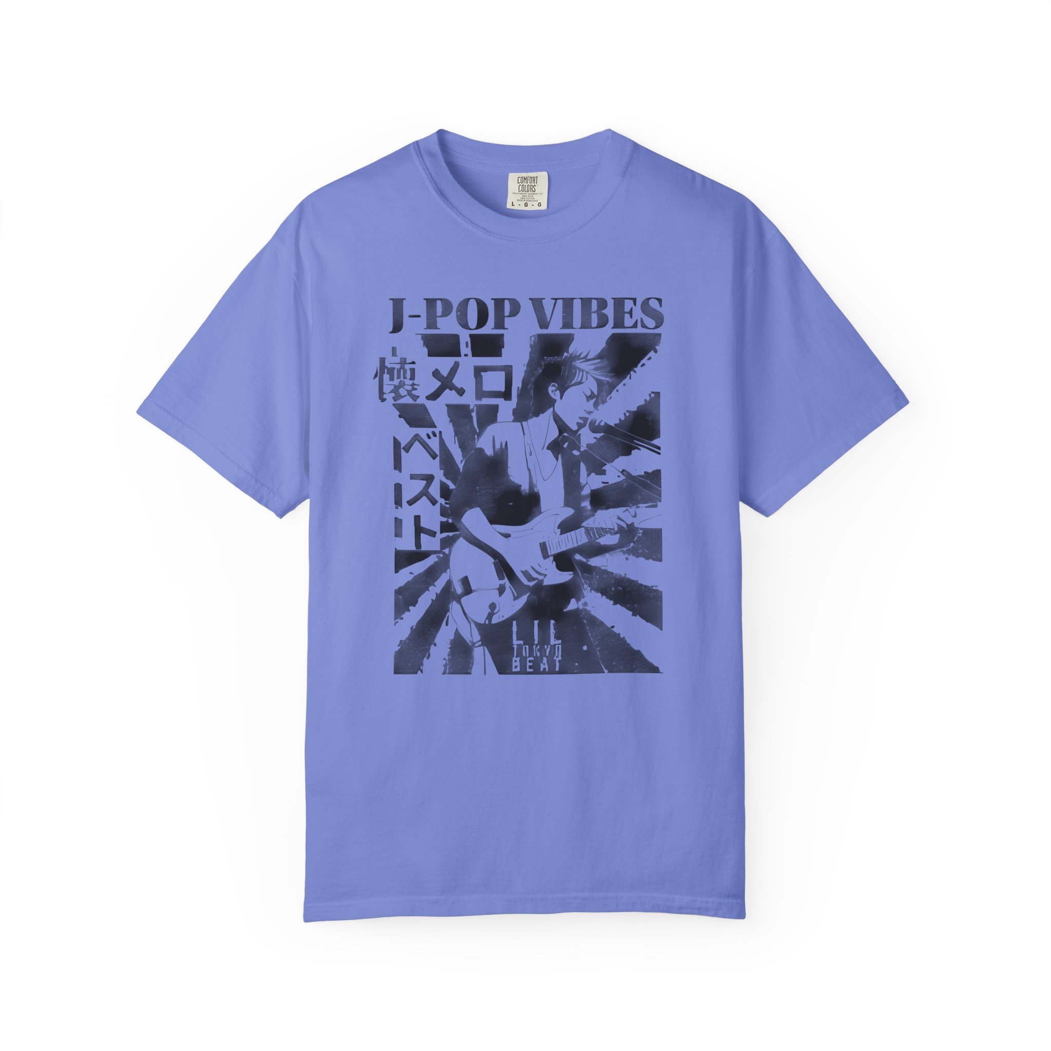 J-POP VIBES T-Shirt | Retro Japanese Pop Tee for Music Fans & Streetwear Lovers, Unisex Tee, Garment-Dyed Shirt, Music, t7 - Image 7