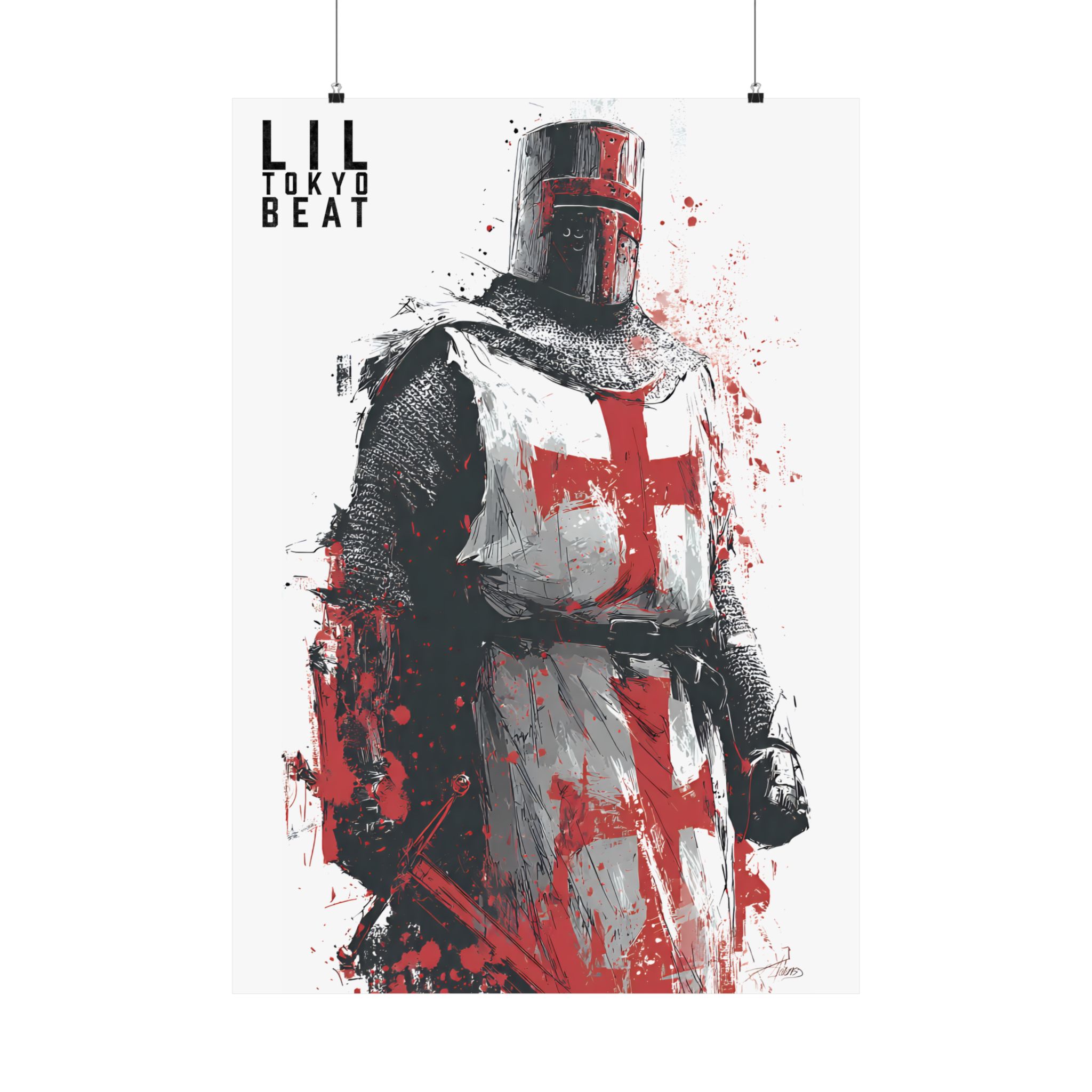 Crusader Knight Matte Poster — Medieval Templar Art Print - Image 14