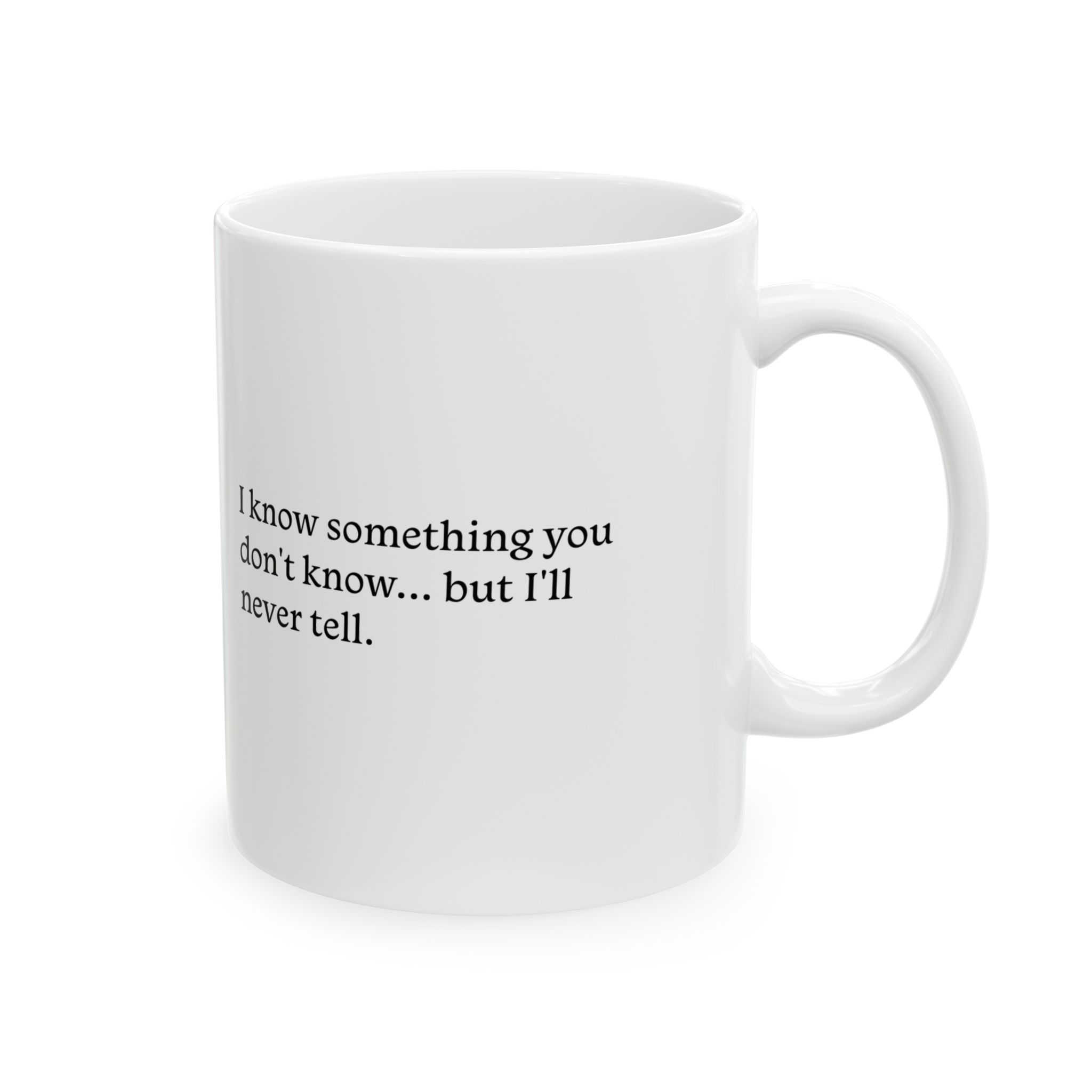 Young Female Face, Black and White, Artistic Ceramic Mug with Inspirational Quote, Unique Coffee Cup, Gift for Friends, - Image 4