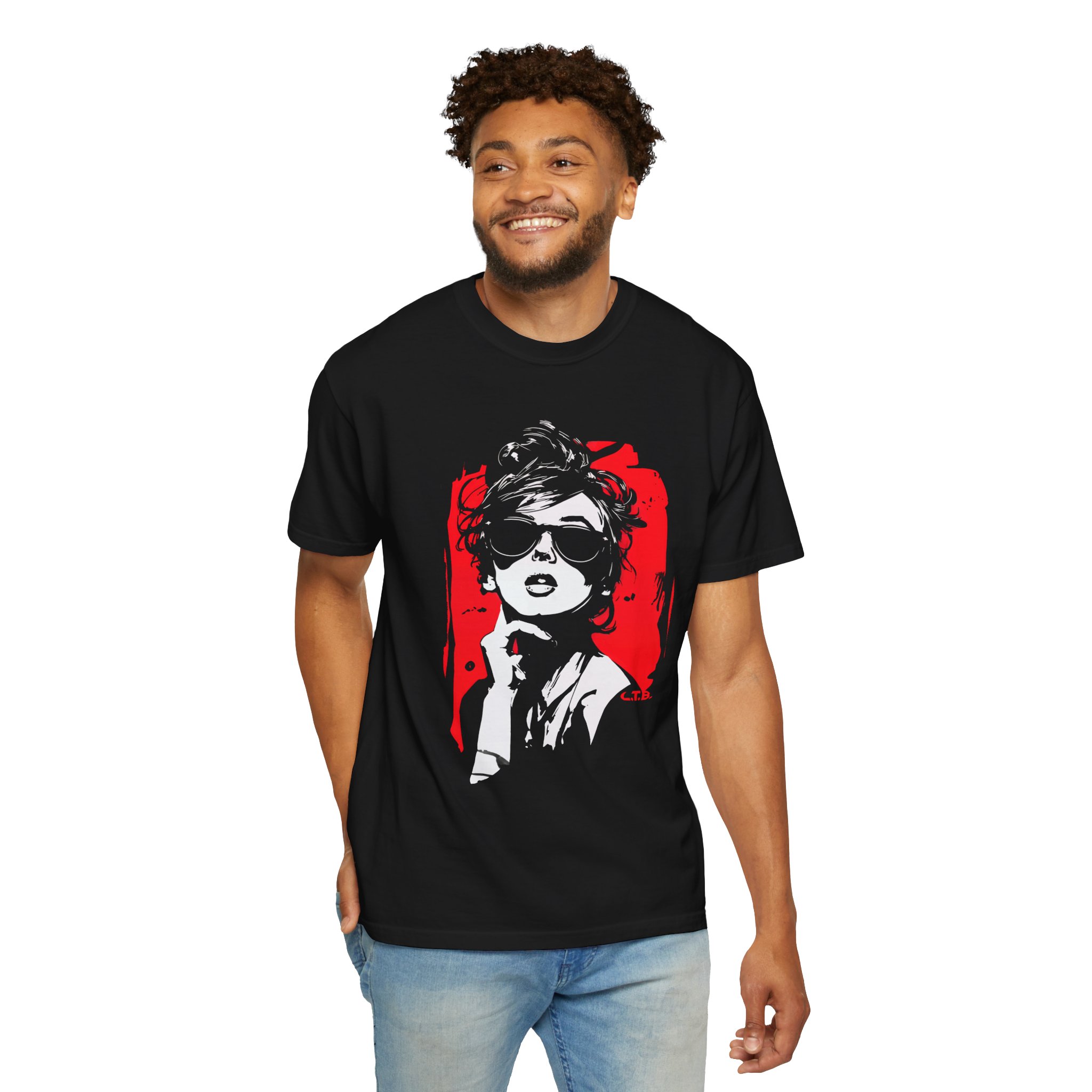 Retro Sunglasses Muse Tee — Bold Glam Graphic Pop Art Streetwear - Image 10