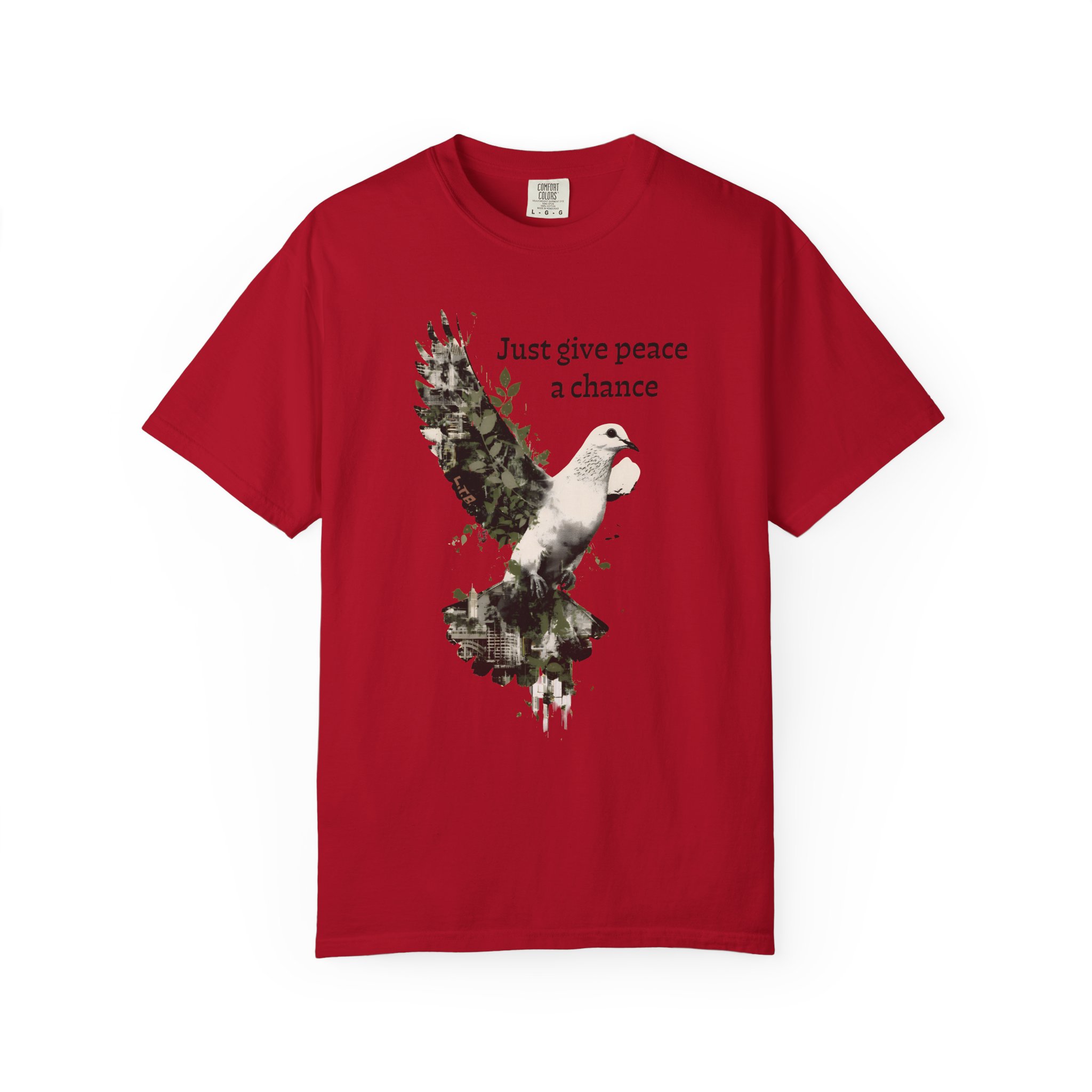 Just Give Peace a Chance T-Shirt – Dove Graphic Tee - Image 15