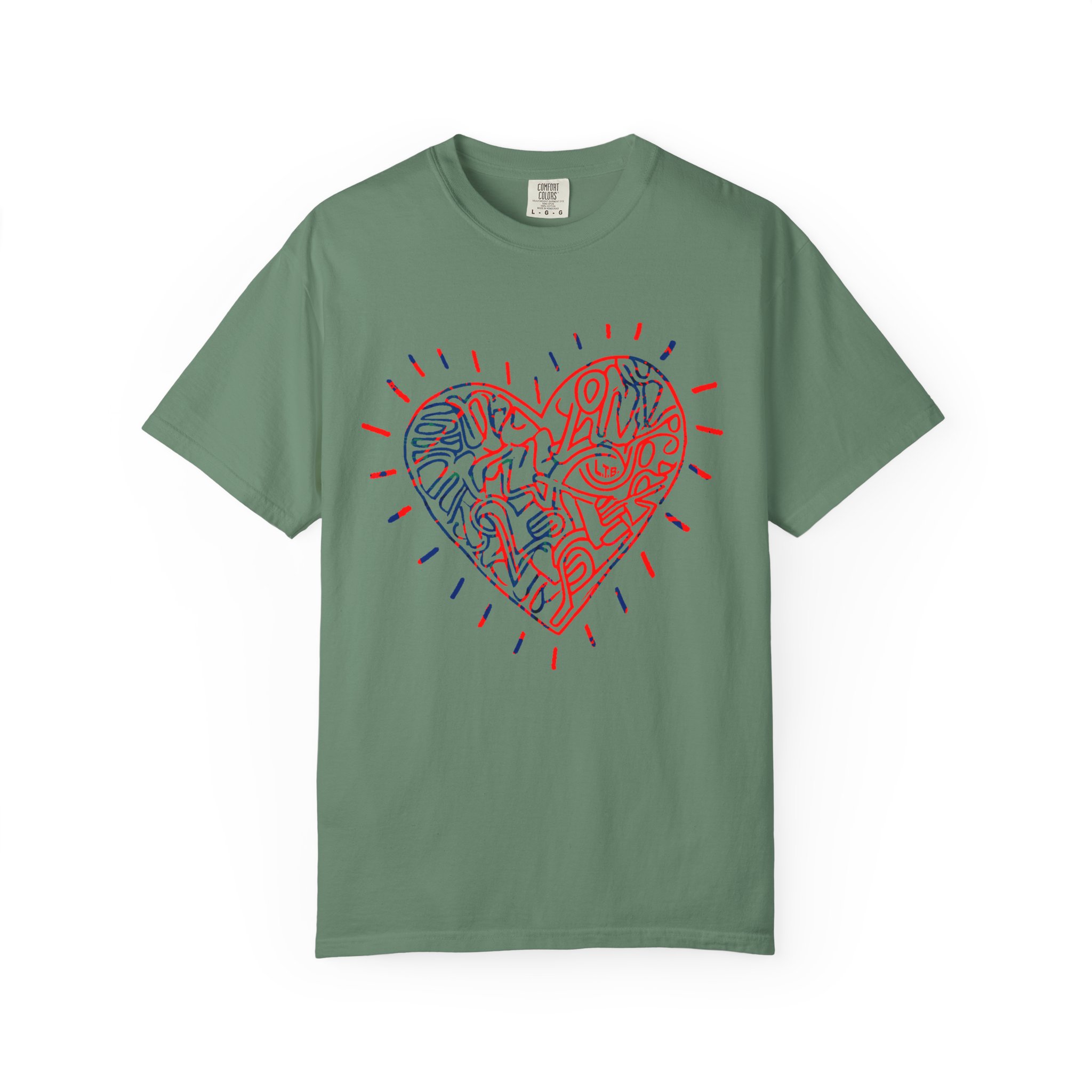 Valentine’s Day Abstract Heart T‑Shirt — Modern Line Art Love Graphic Tee - Image 6