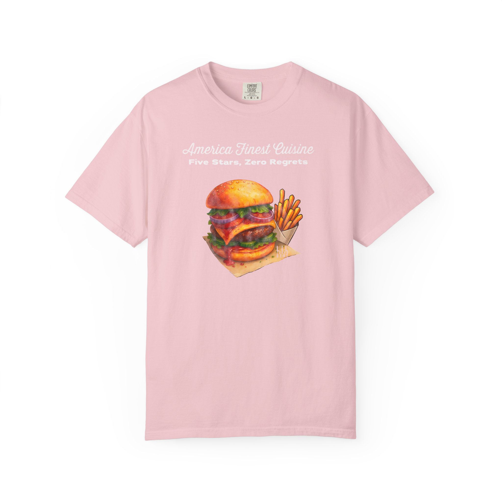 5-Star Burger T-Shirt | America Finest Cuisine Fast Food | Lil Tokyo Beat Streetwear, t0 - Image 13