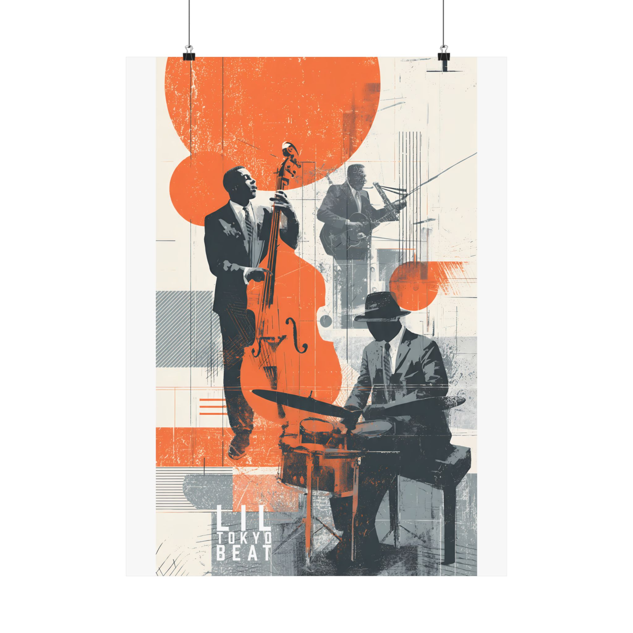 Modern Jazz Matte Vertical Posters | Abstract Musician Graphic Wall Art - Image 10