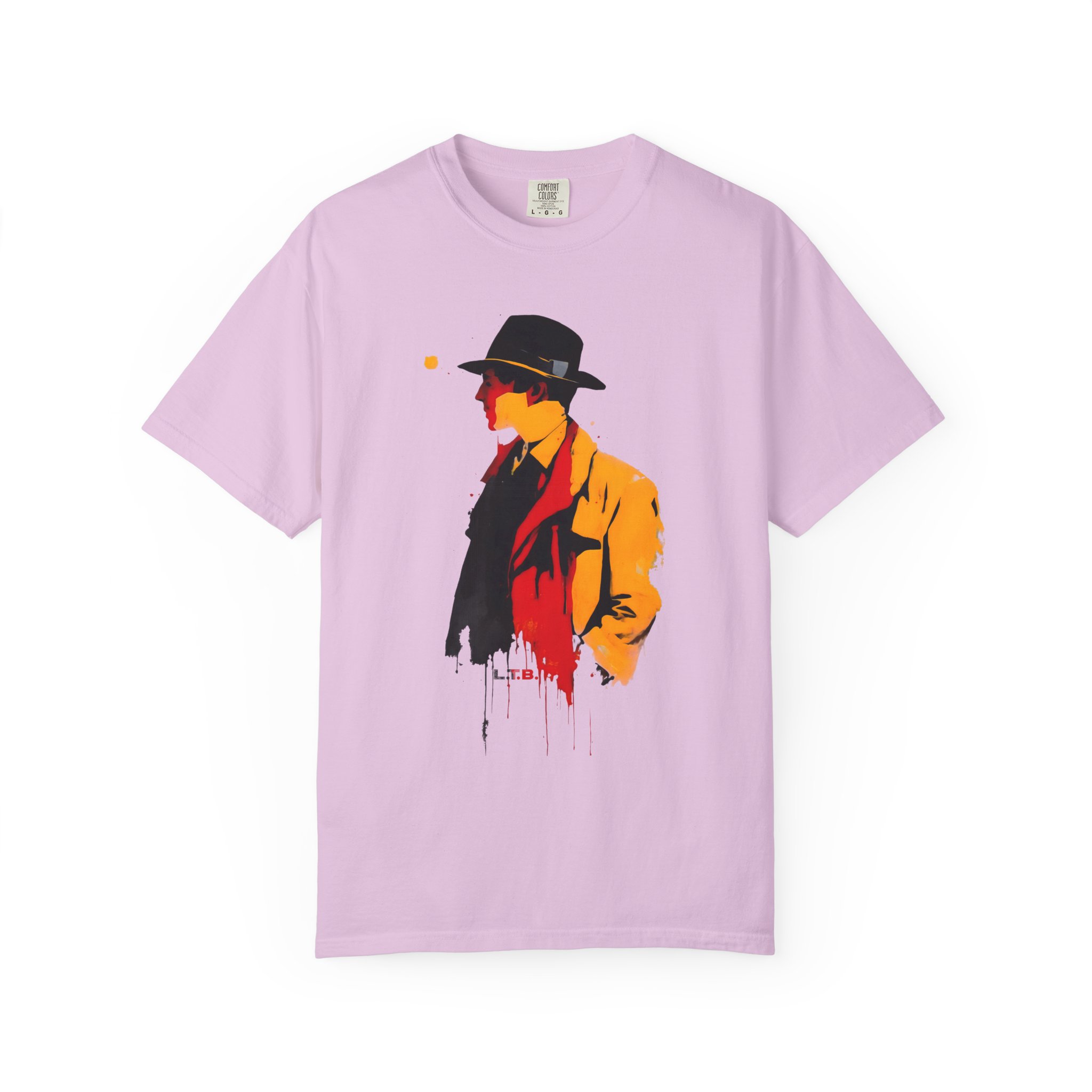 Mystery Noir Street Art Tee — Stylized Fedora Silhouette T-Shirt - Image 11
