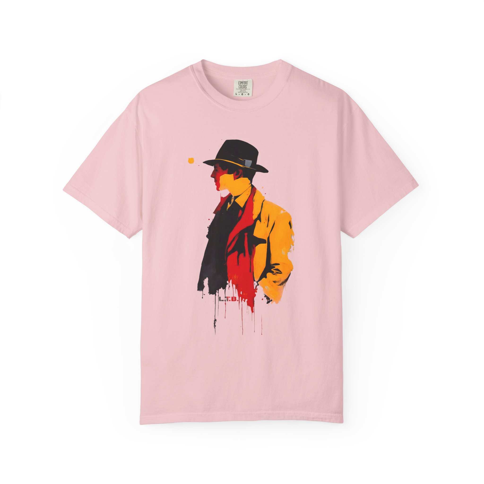 Mystery Noir Street Art Tee — Stylized Fedora Silhouette T-Shirt - Image 12