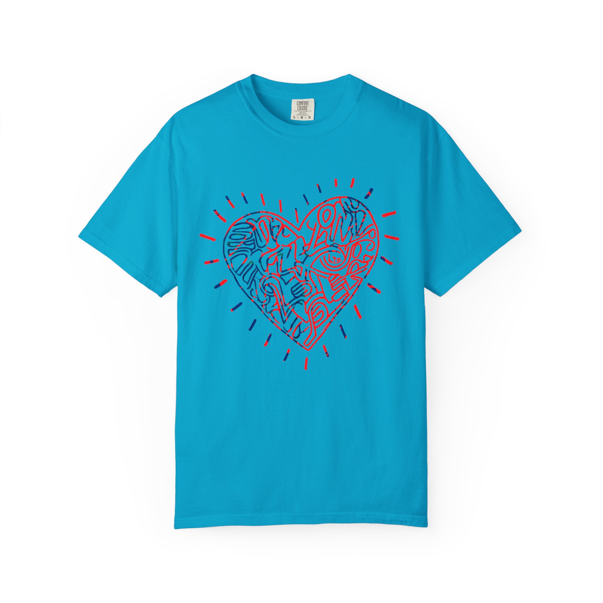 Valentine’s Day Abstract Heart T‑Shirt — Modern Line Art Love Graphic Tee - Image 8