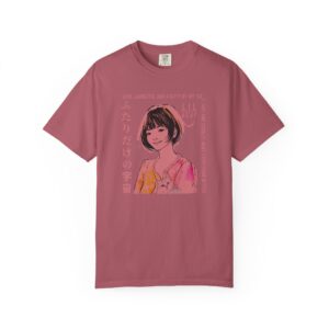 Kawaii Anime Girl & Cat T-shirt | Hand-Drawn Style Tee | Unique Fashion Gift, Cute Anime Tee, Japanese Style Shirt, Manga Girl Top, Anime, t0