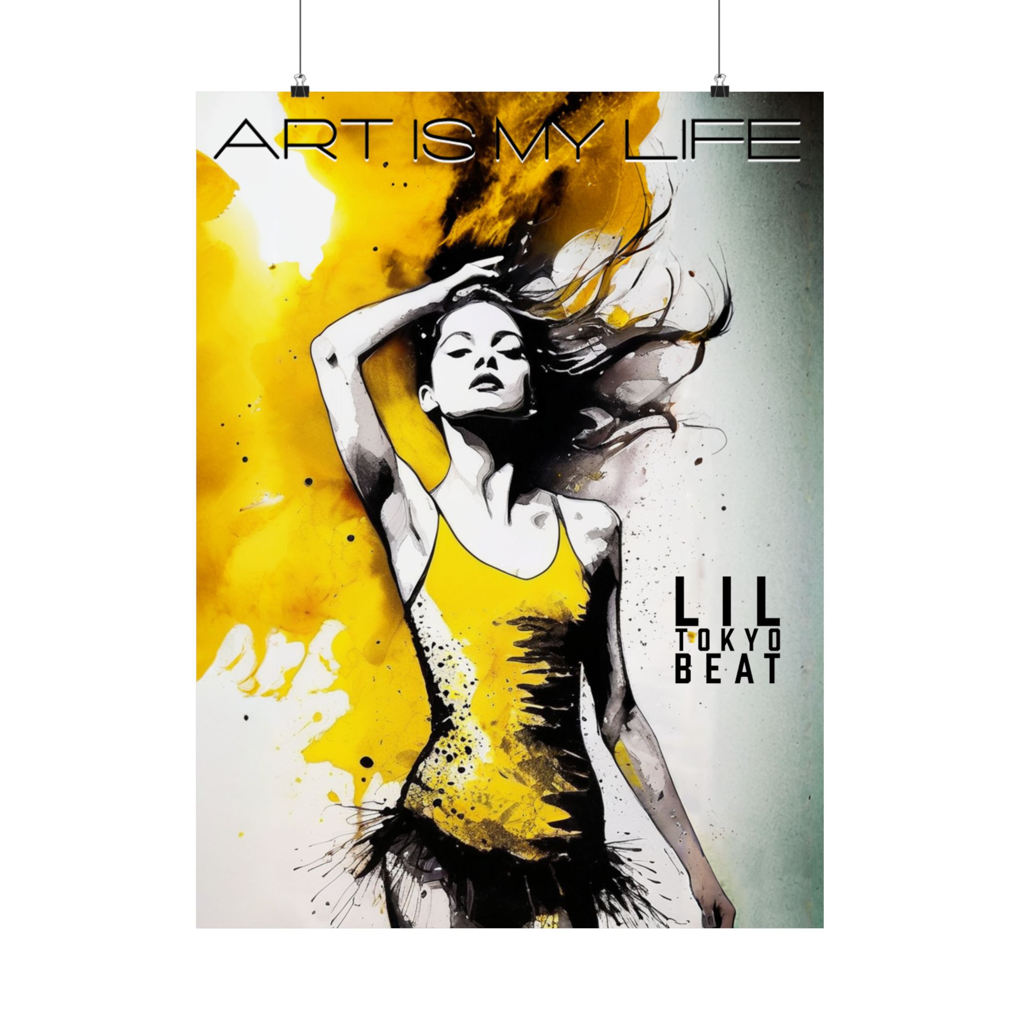 Dance Posters, Female Dancer Art, Matte Vertical Wall Art, Passionate Dance Move Print, Artistic Decor, Upbeat Dancing Illustration, Art is - Image 14