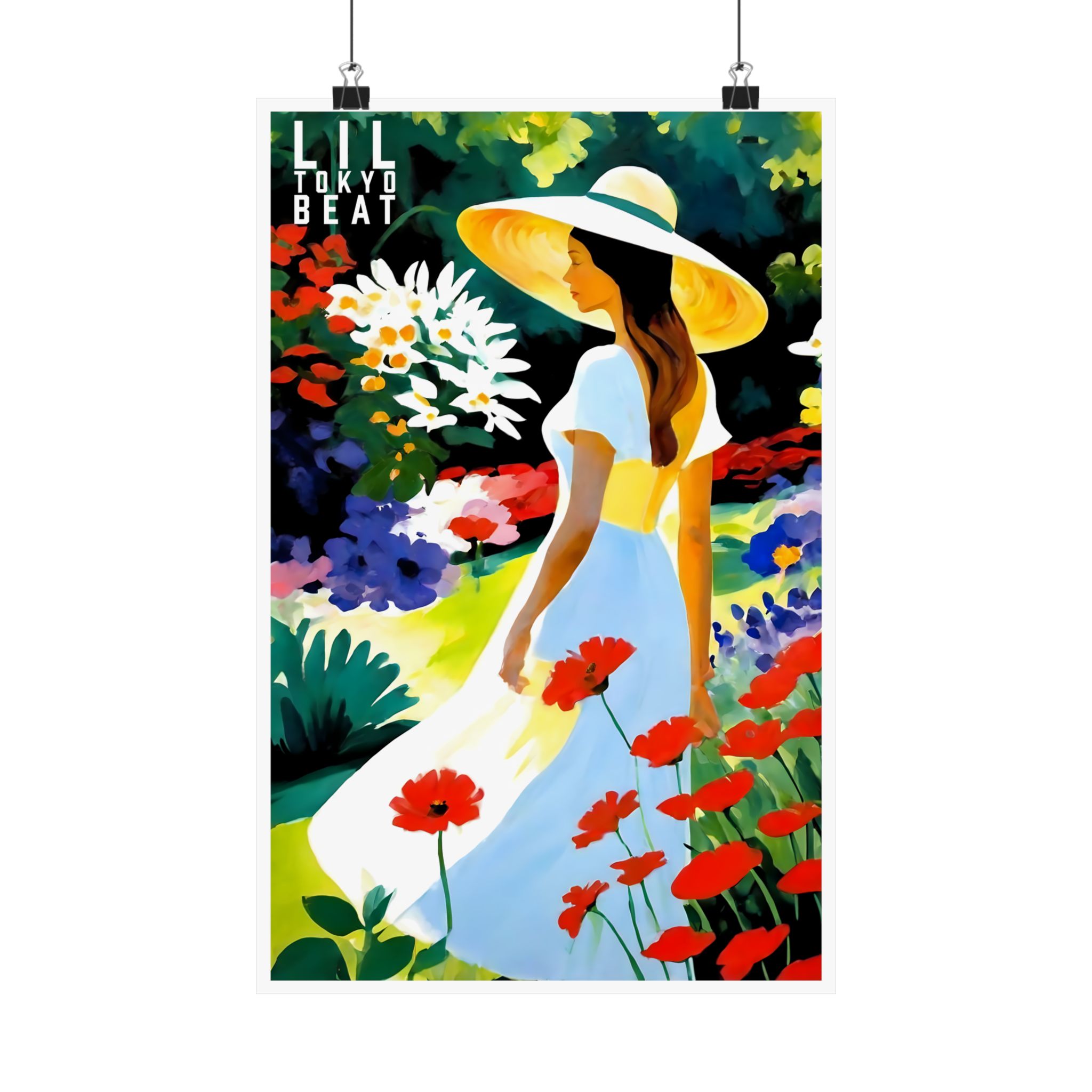 Botanical Wall Art Print, Matte Vertical Posters, Summer Vibes Poster, Floral Home Decor, Garden Lover Gift, Nature-Inspired Artwork, Woman - Image 2