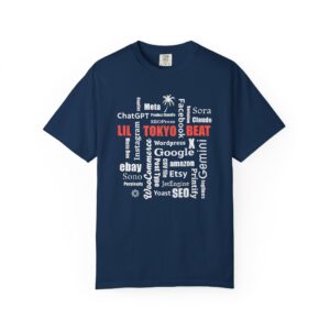 SEO & Tech Word Cloud T-Shirt — ChatGPT, Yoast, Etsy, Amazon Keywords Tee