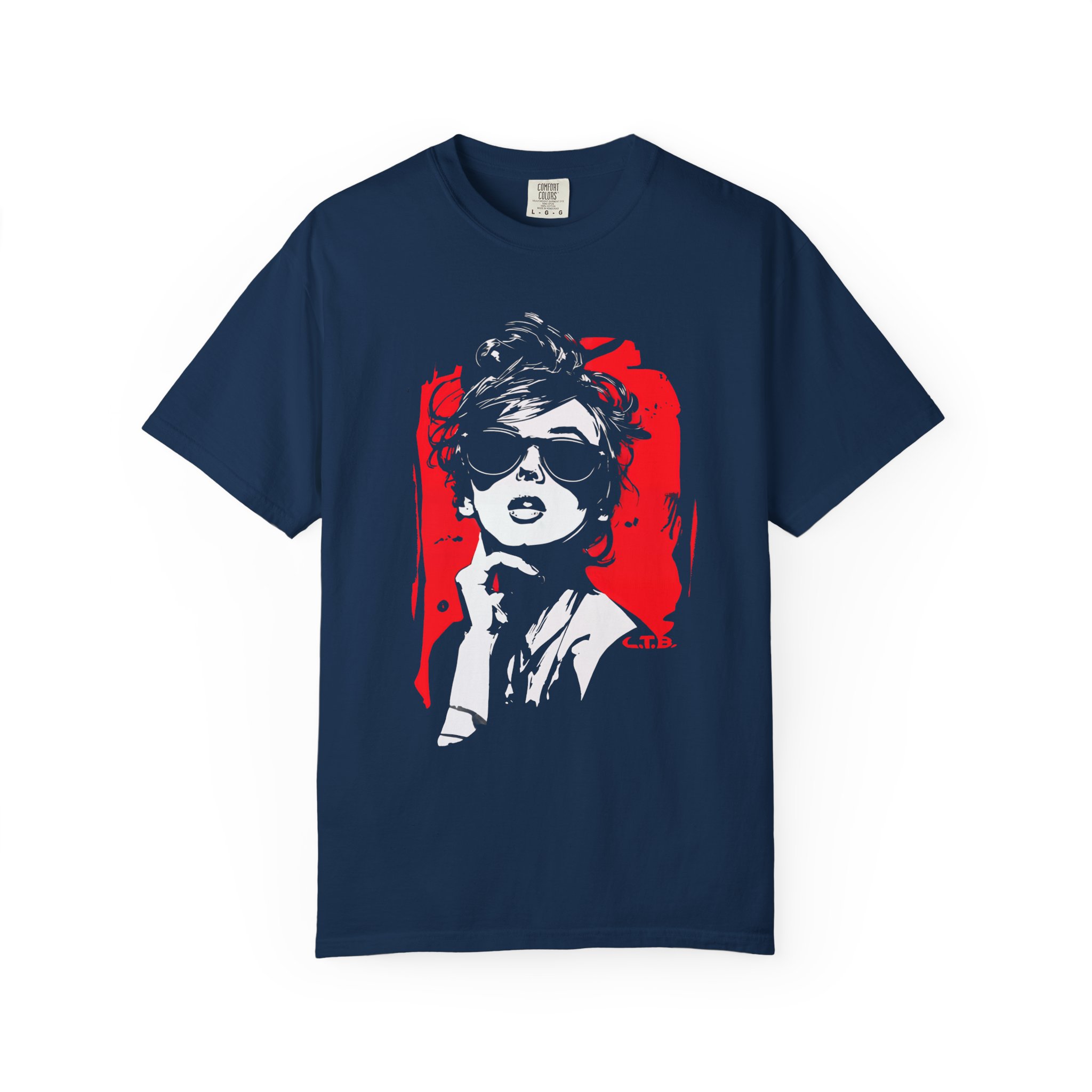 Retro Sunglasses Muse Tee — Bold Glam Graphic Pop Art Streetwear - Image 11