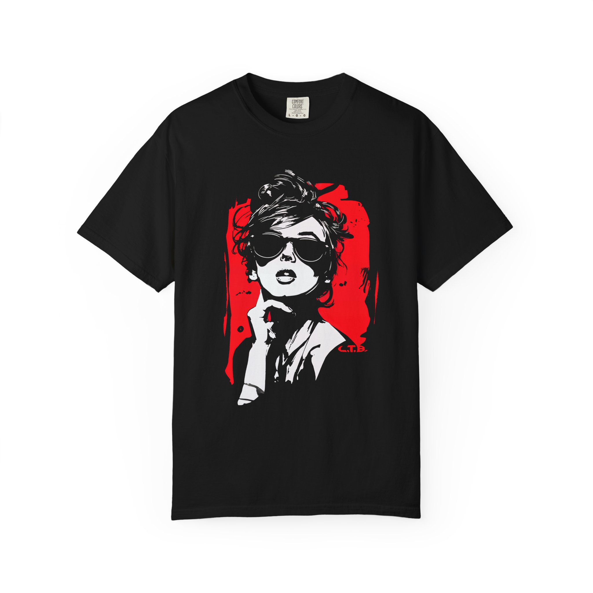 Retro Sunglasses Muse Tee — Bold Glam Graphic Pop Art Streetwear - Image 9