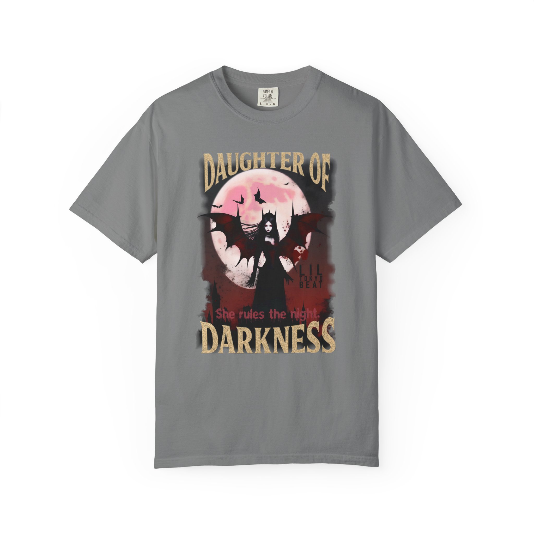Gothic Vampiress Halloween T-shirt, Vampire Moon Shirt, Daughter of Darkness Unisex Tee, Halloween Costume Top, t0