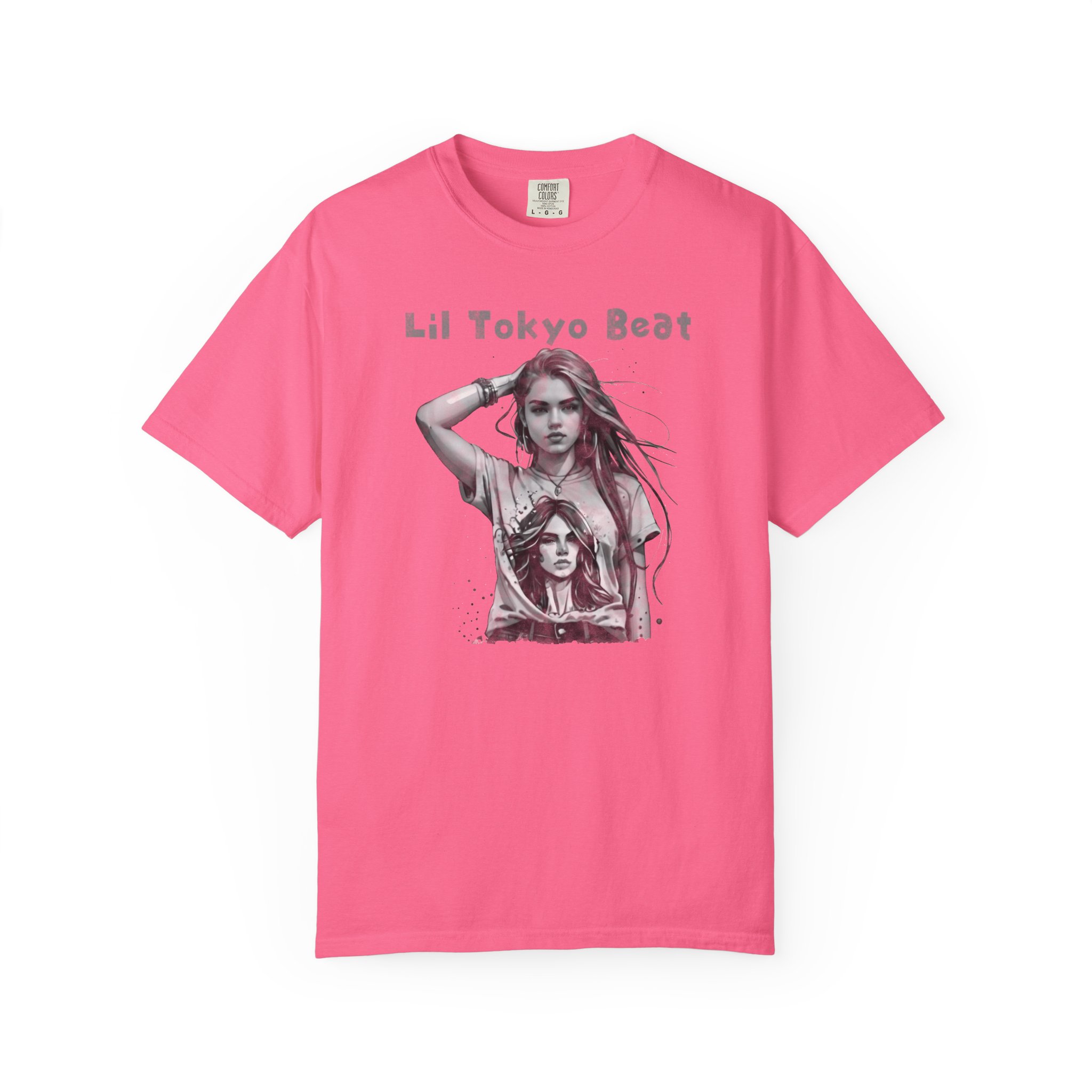 Lil Tokyo Beat Young Girl Graphic Tee | Bold Portrait Design | Indie Streetwear Statement, t7 - Image 15