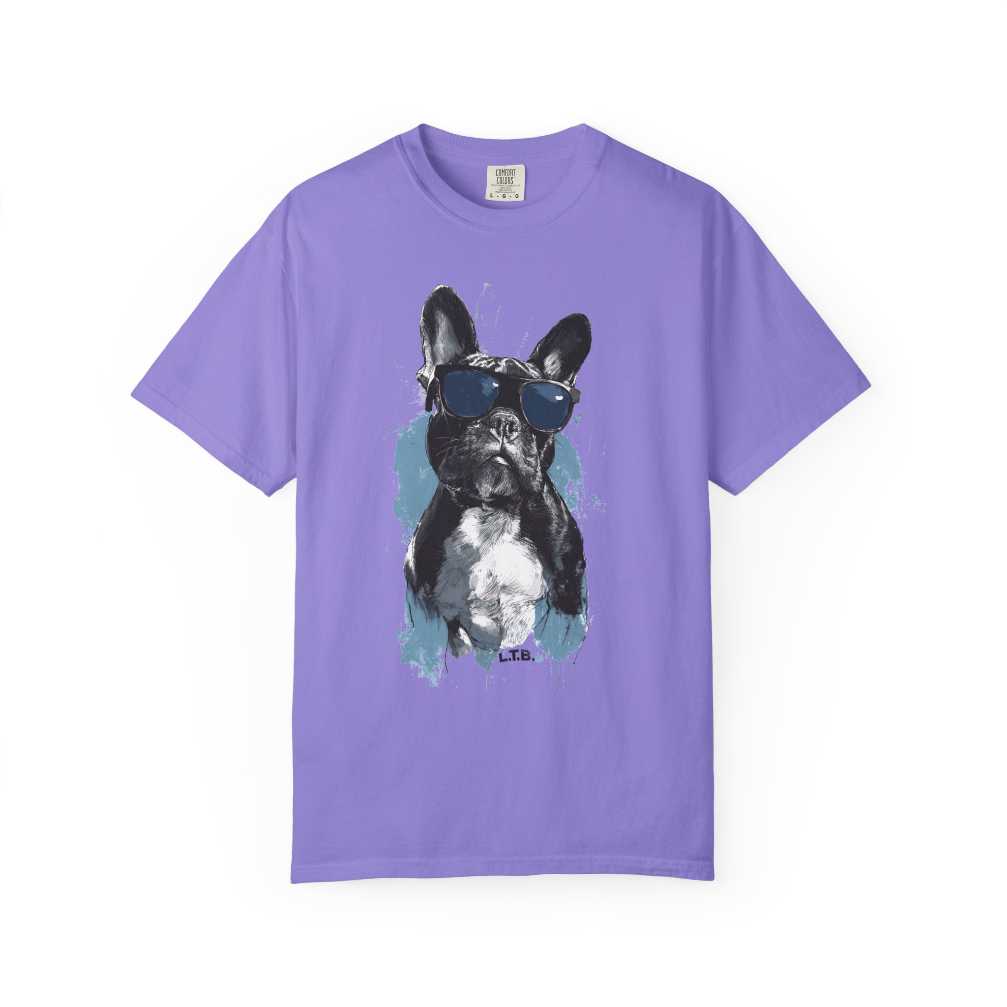T-Shirt — Cool French Bulldog Graphic Tee with Sunglasses - Image 10