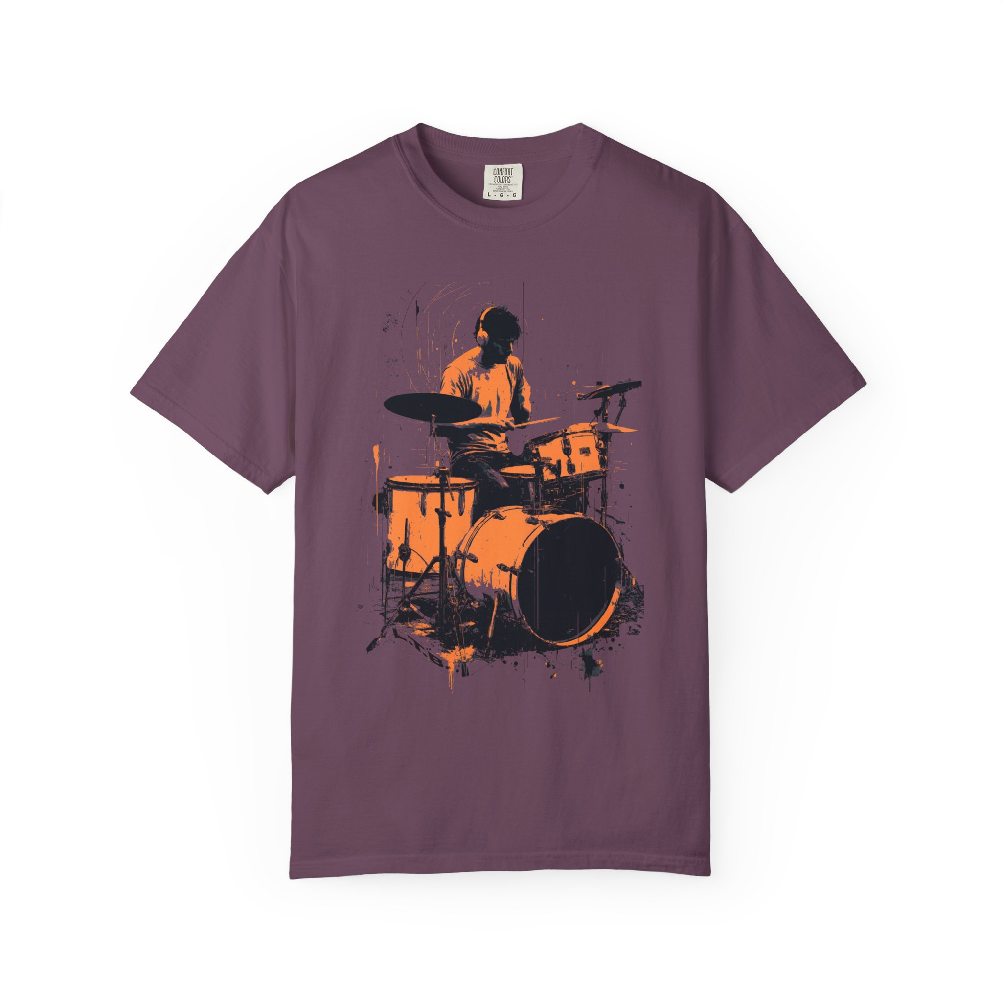 Drummer Silhouette T-Shirt — Vintage Band Music Tee for Musicians & Fans - Image 13