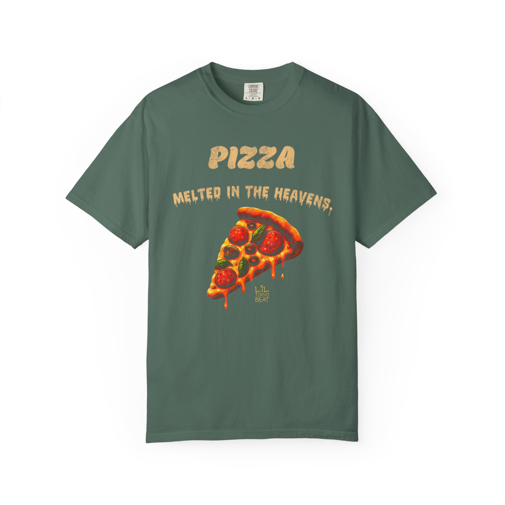 Pizza Melted in the Heavens T-Shirt | Lil Tokyo Beat Premium Streetwear, Food, t0 - Image 5