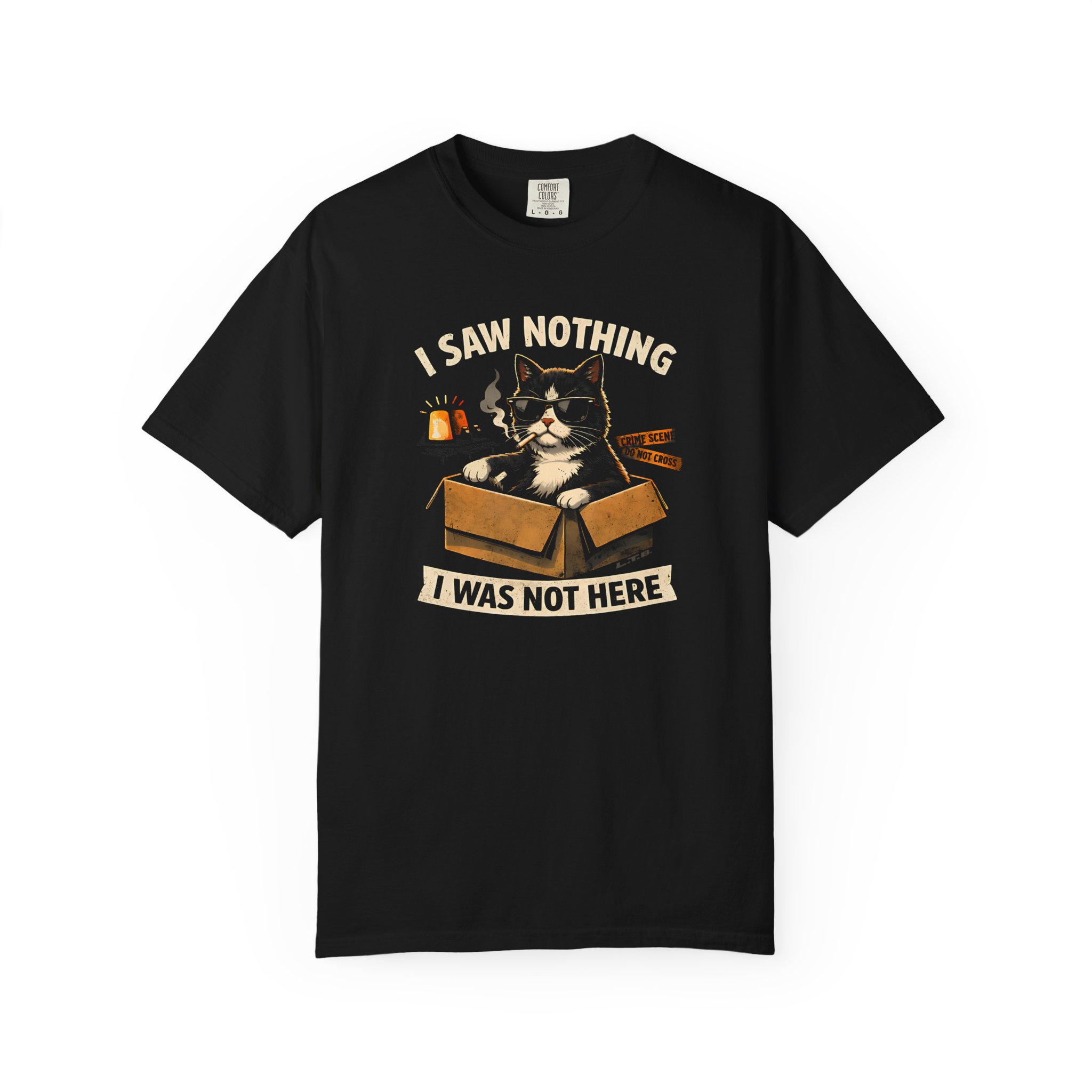 I Saw Nothing Cat Tee – Funny Innocent Troublemaker T-Shirt