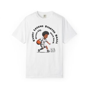 Basketball Motivational T-Shirt — "Every Legend Started Small" Youth Hoop Tee