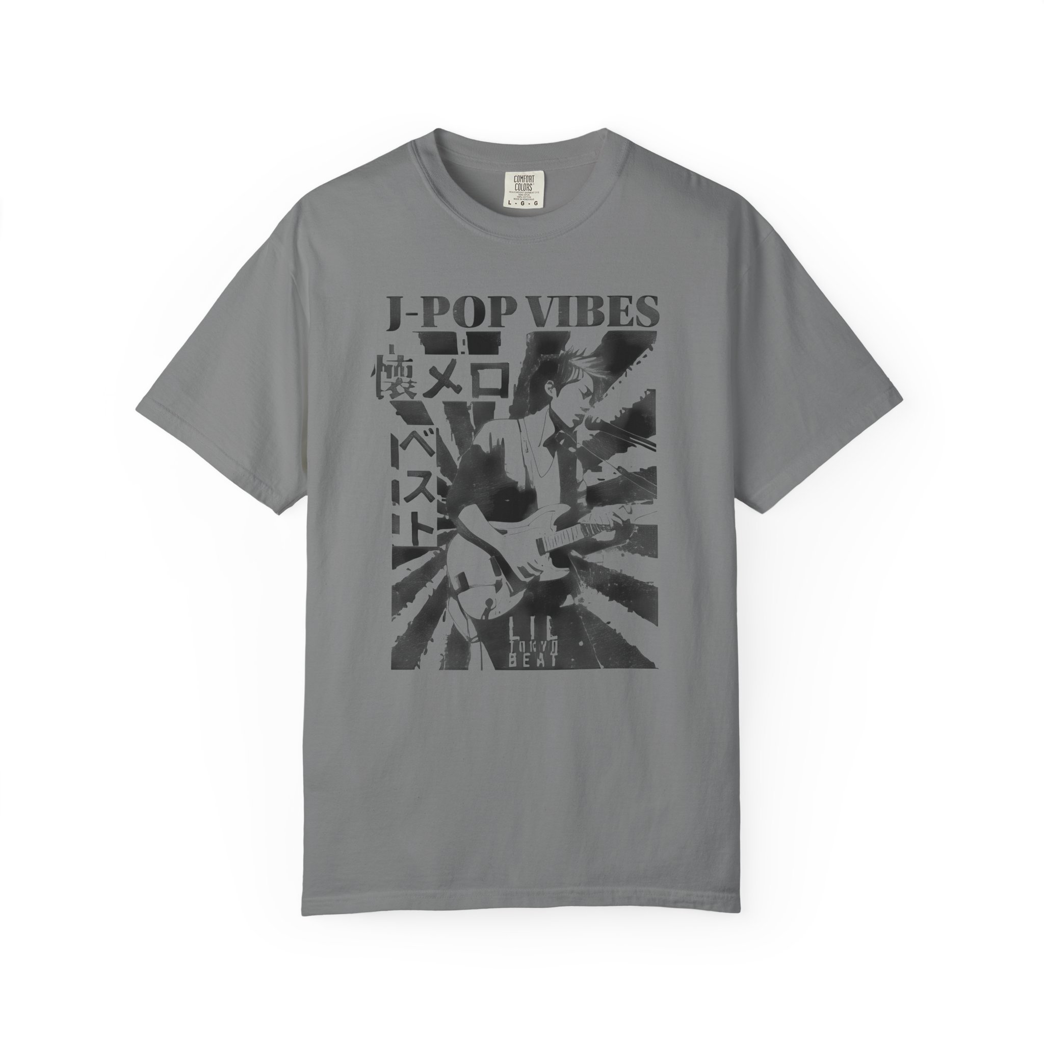 J-POP VIBES T-Shirt | Retro Japanese Pop Tee for Music Fans & Streetwear Lovers, Unisex Tee, Garment-Dyed Shirt, Music, t7 - Image 5