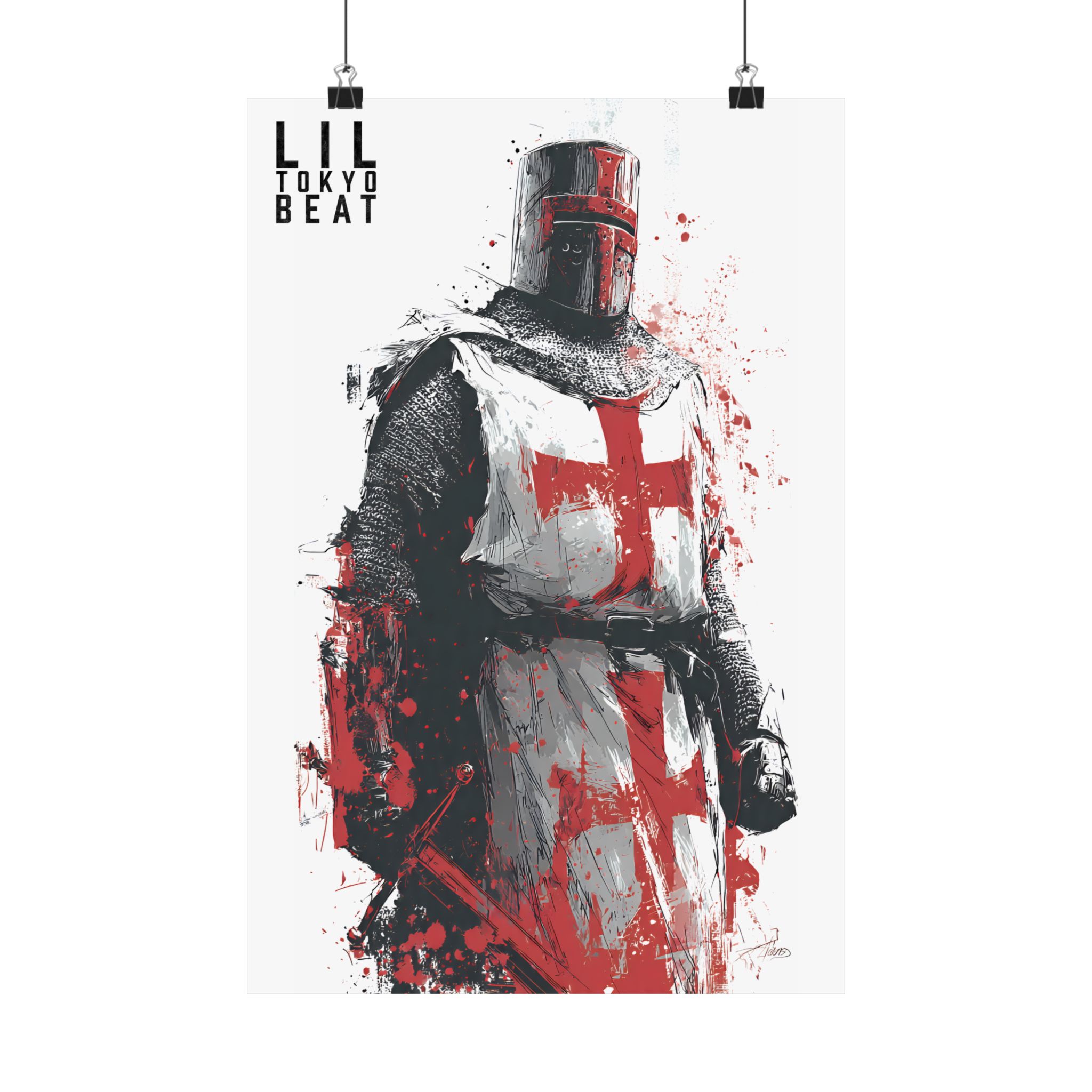 Crusader Knight Matte Poster — Medieval Templar Art Print - Image 5