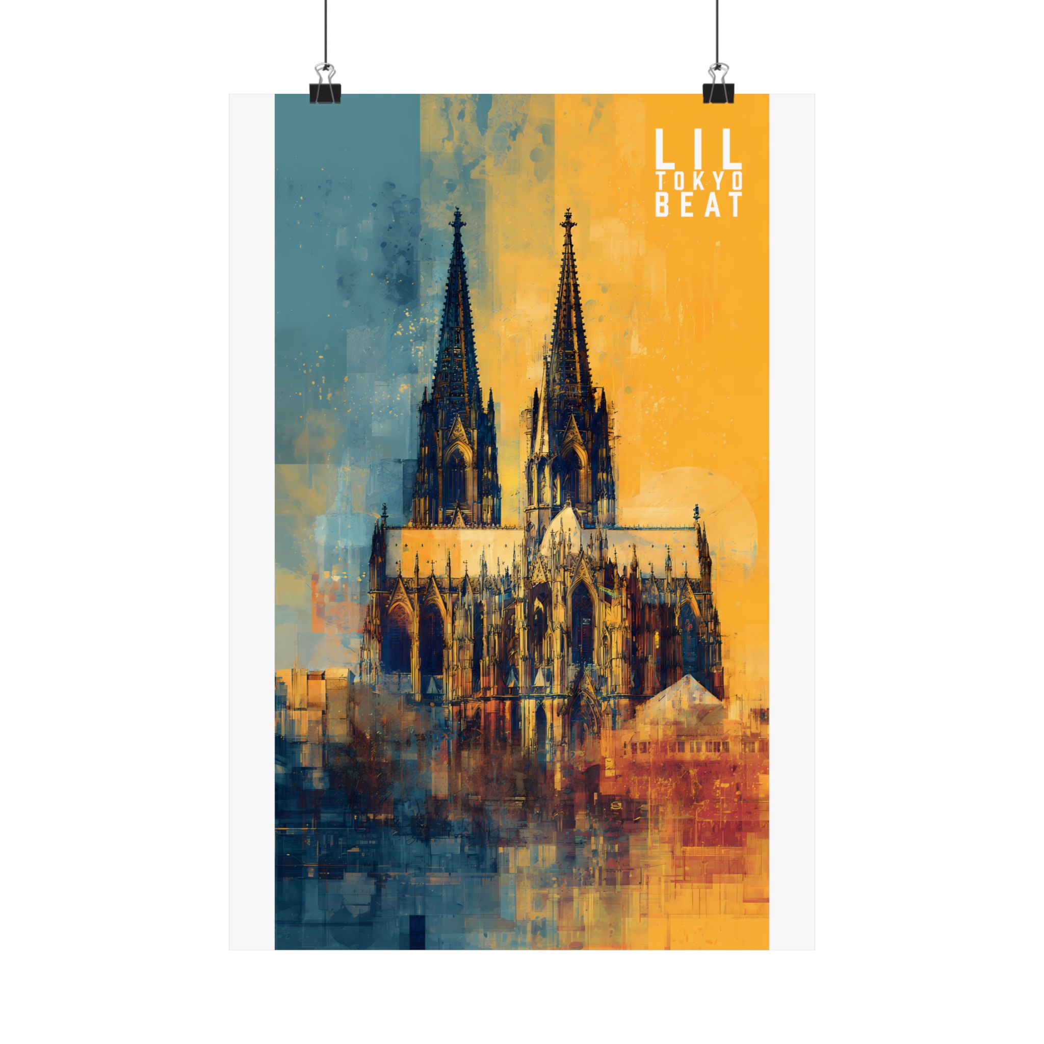 Modern Cathedral Art Poster – Abstract Gothic Architecture Print - Image 10