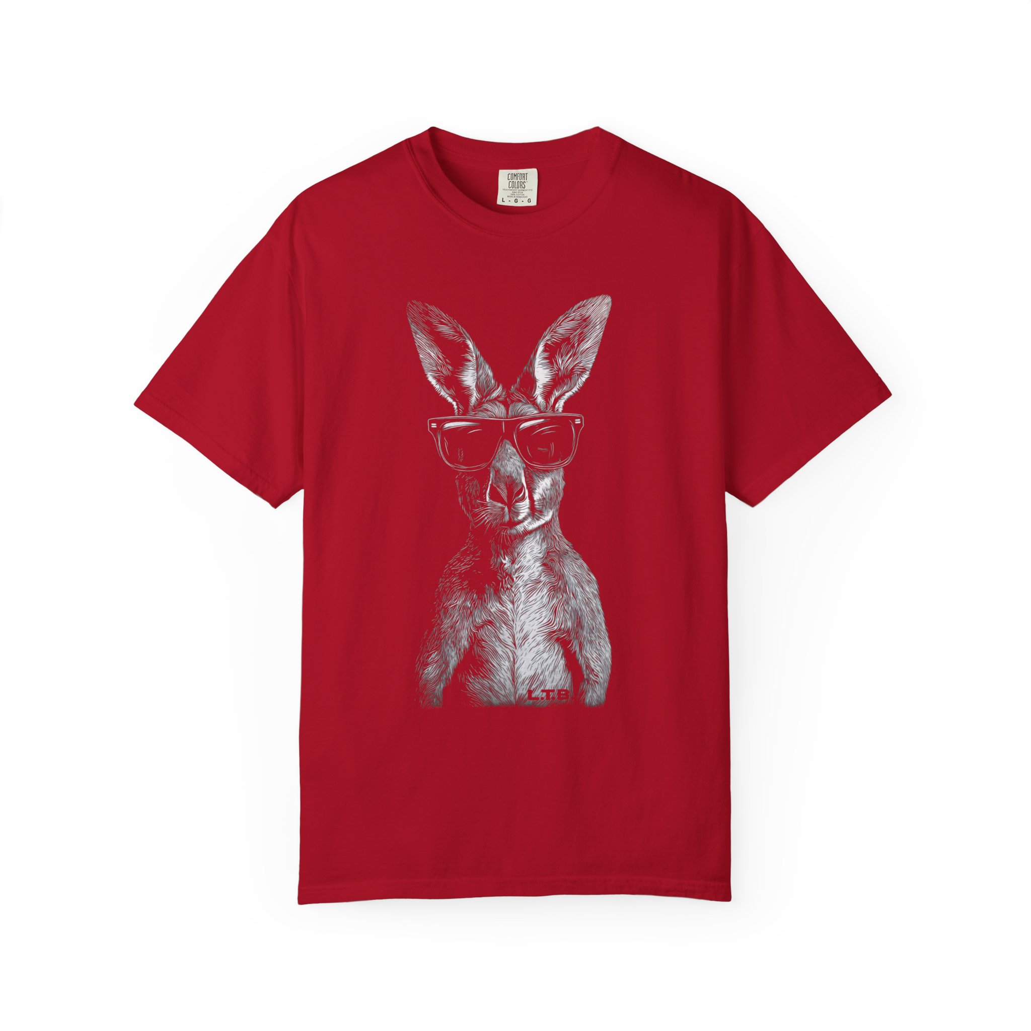 Kangaroo Sunglasses Vintage Graphic T-Shirt — Cool Retro Animal Tee - Image 4