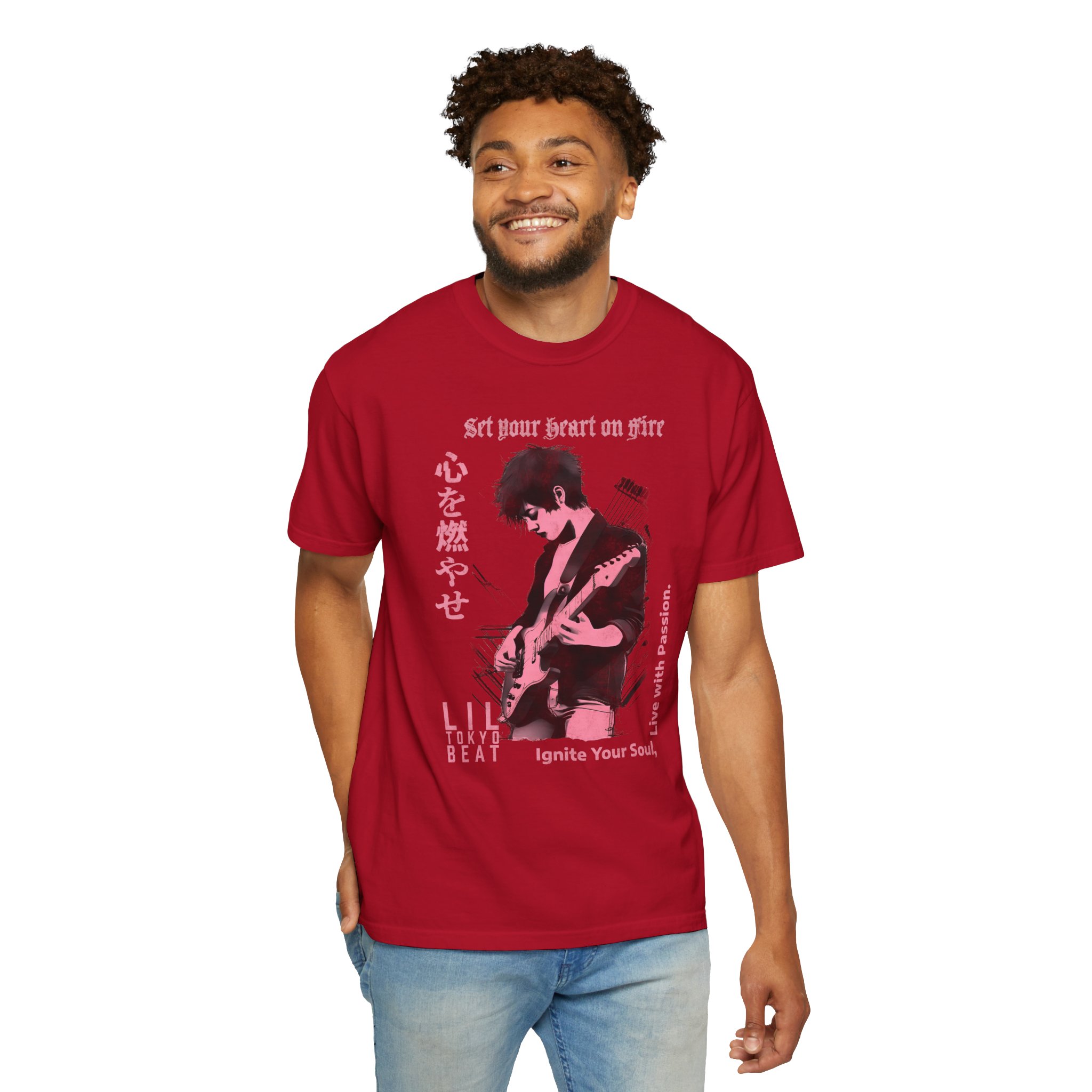 Passion Ignite Unisex Garment-Dyed T-shirt | Set Your Heart on Fire, Live with Passion, Graphic Tee, Inspirational Apparel, Motivational, t0 - Image 2