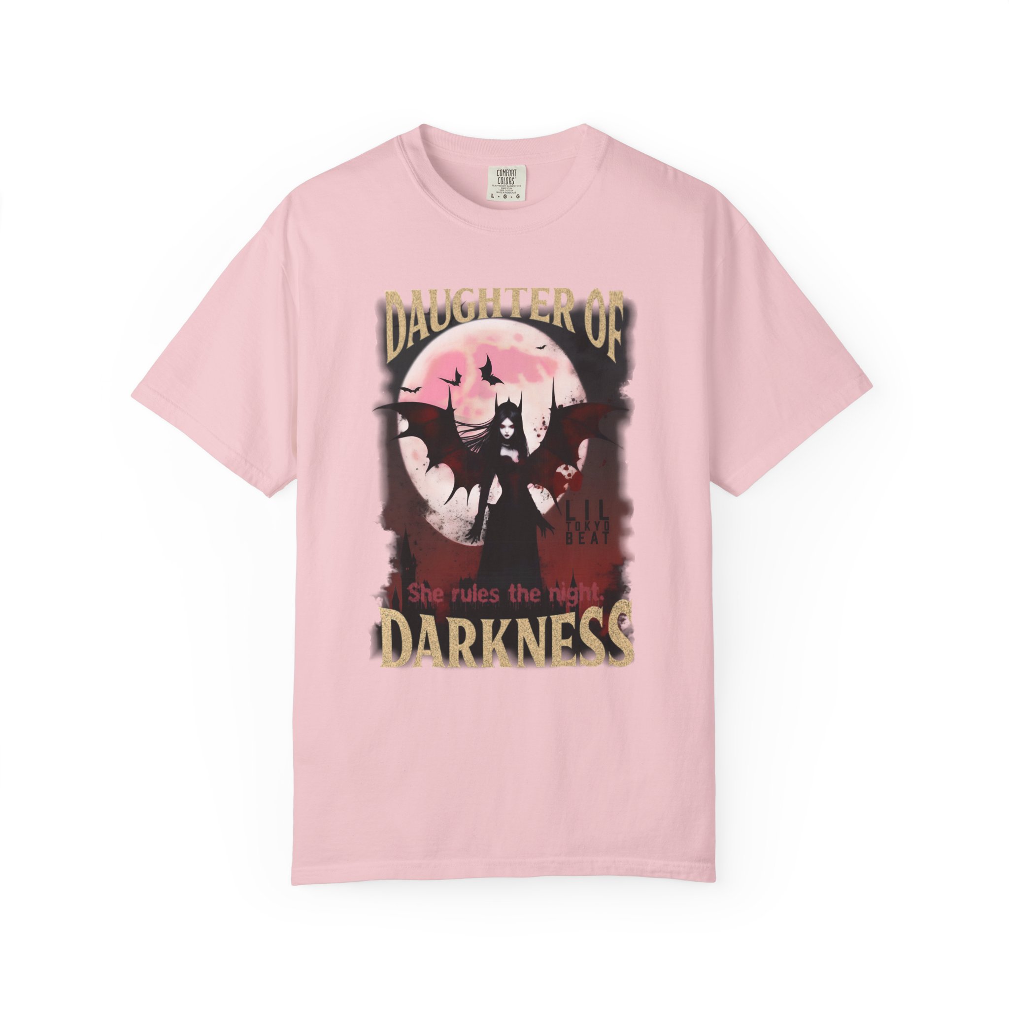 Gothic Vampiress Halloween T-shirt, Vampire Moon Shirt, Daughter of Darkness Unisex Tee, Halloween Costume Top, t0 - Image 13