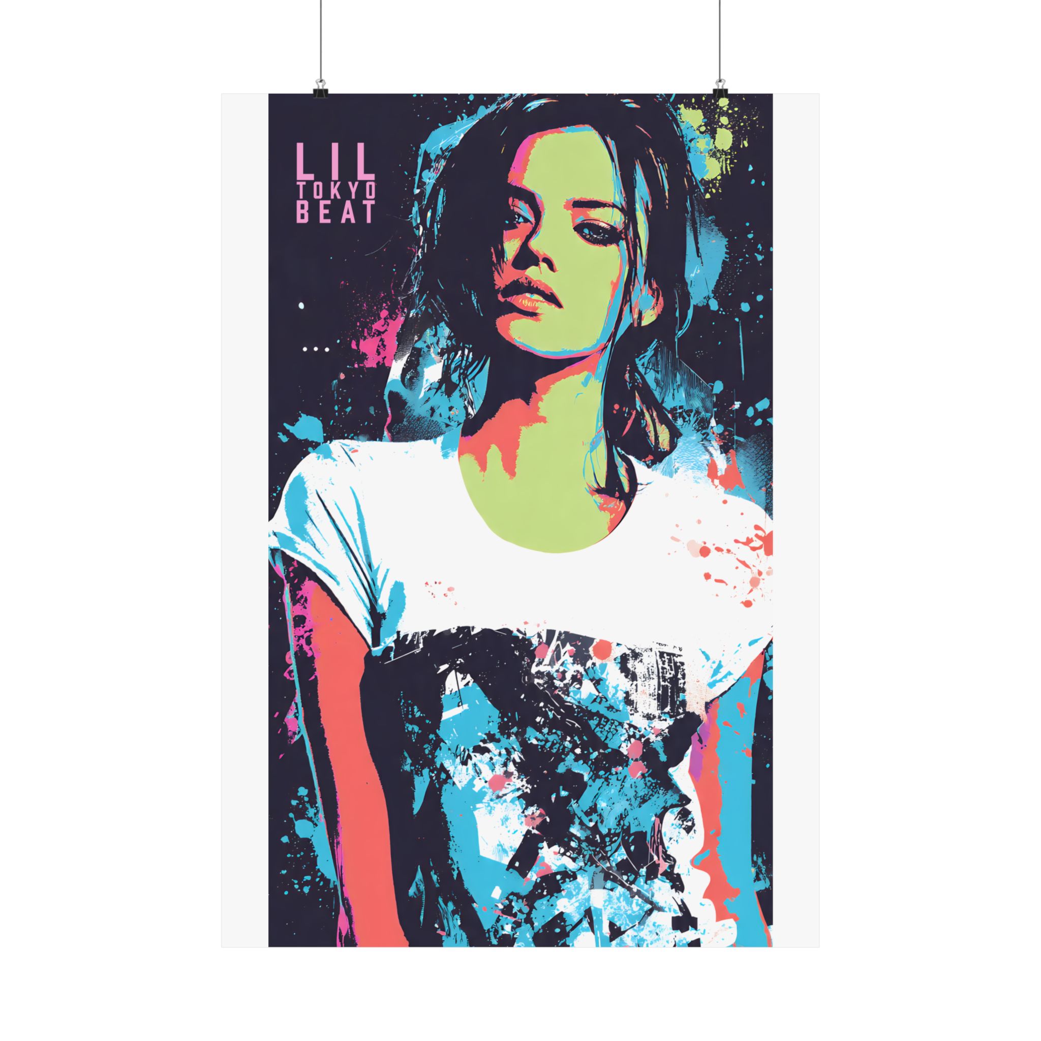 Neon Pop Art Woman Matte Poster | Modern Fashion Wall Decor - Image 13