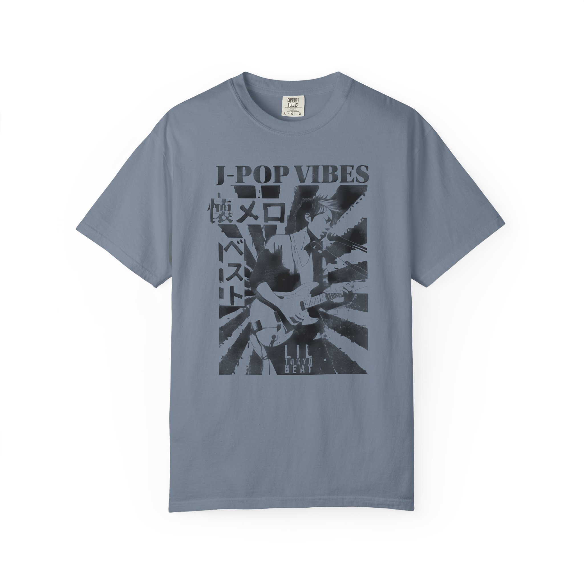 J-POP VIBES T-Shirt | Retro Japanese Pop Tee for Music Fans & Streetwear Lovers, Unisex Tee, Garment-Dyed Shirt, Music, t7 - Image 3