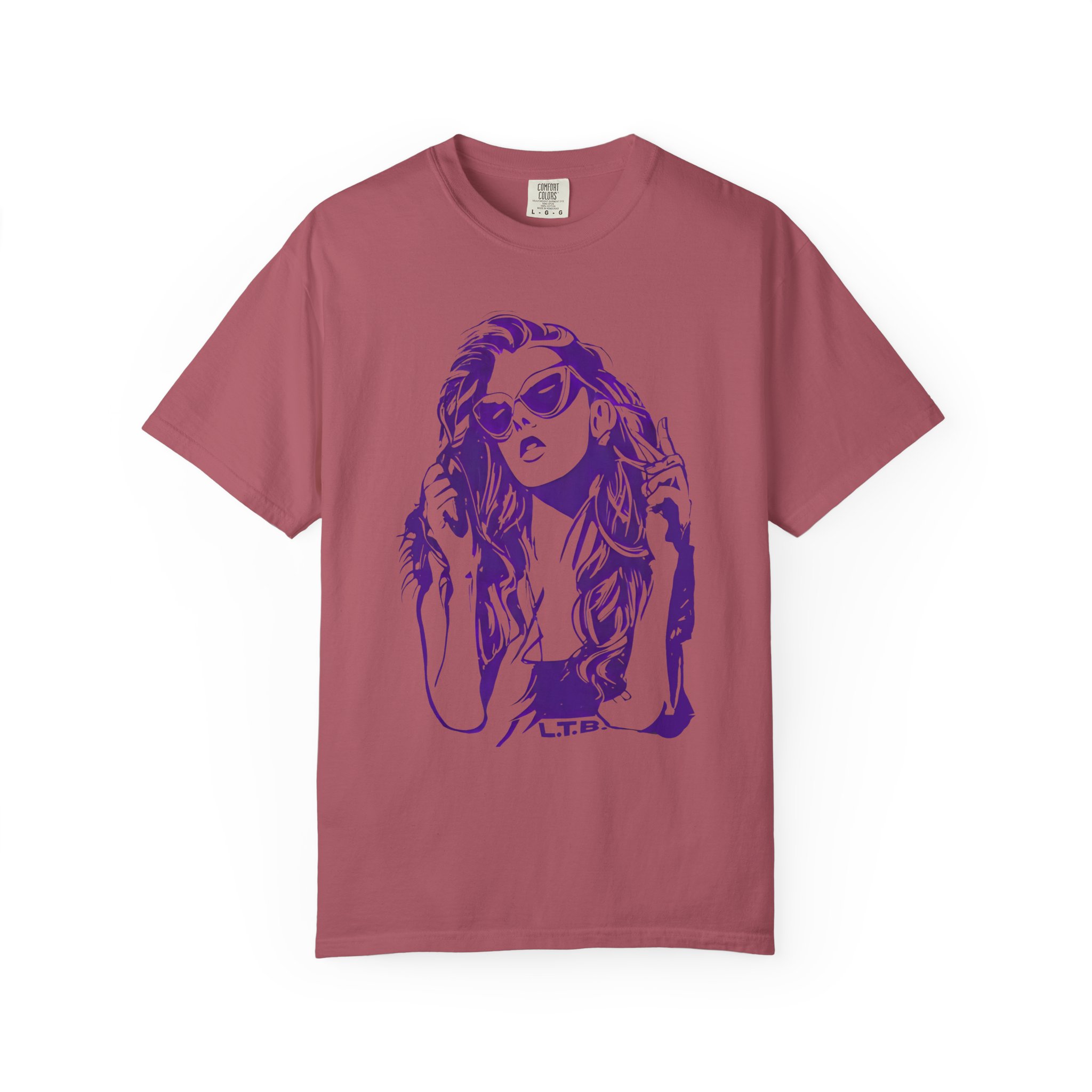 Retro Sunglasses Girl T-Shirt – Music Festival Aesthetic Graphic Tee - Image 15