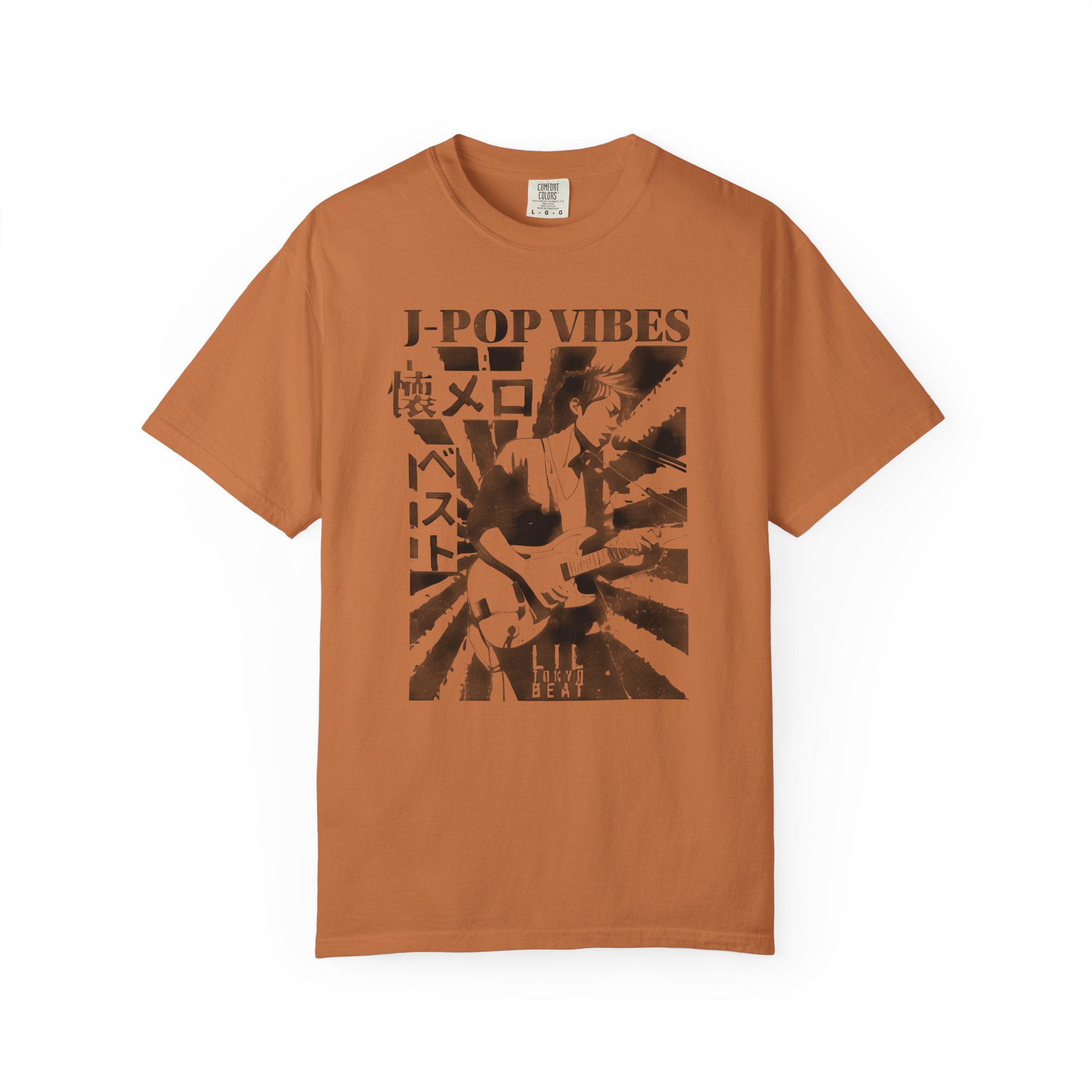 J-POP VIBES T-Shirt | Retro Japanese Pop Tee for Music Fans & Streetwear Lovers, Unisex Tee, Garment-Dyed Shirt, Music, t7 - Image 4