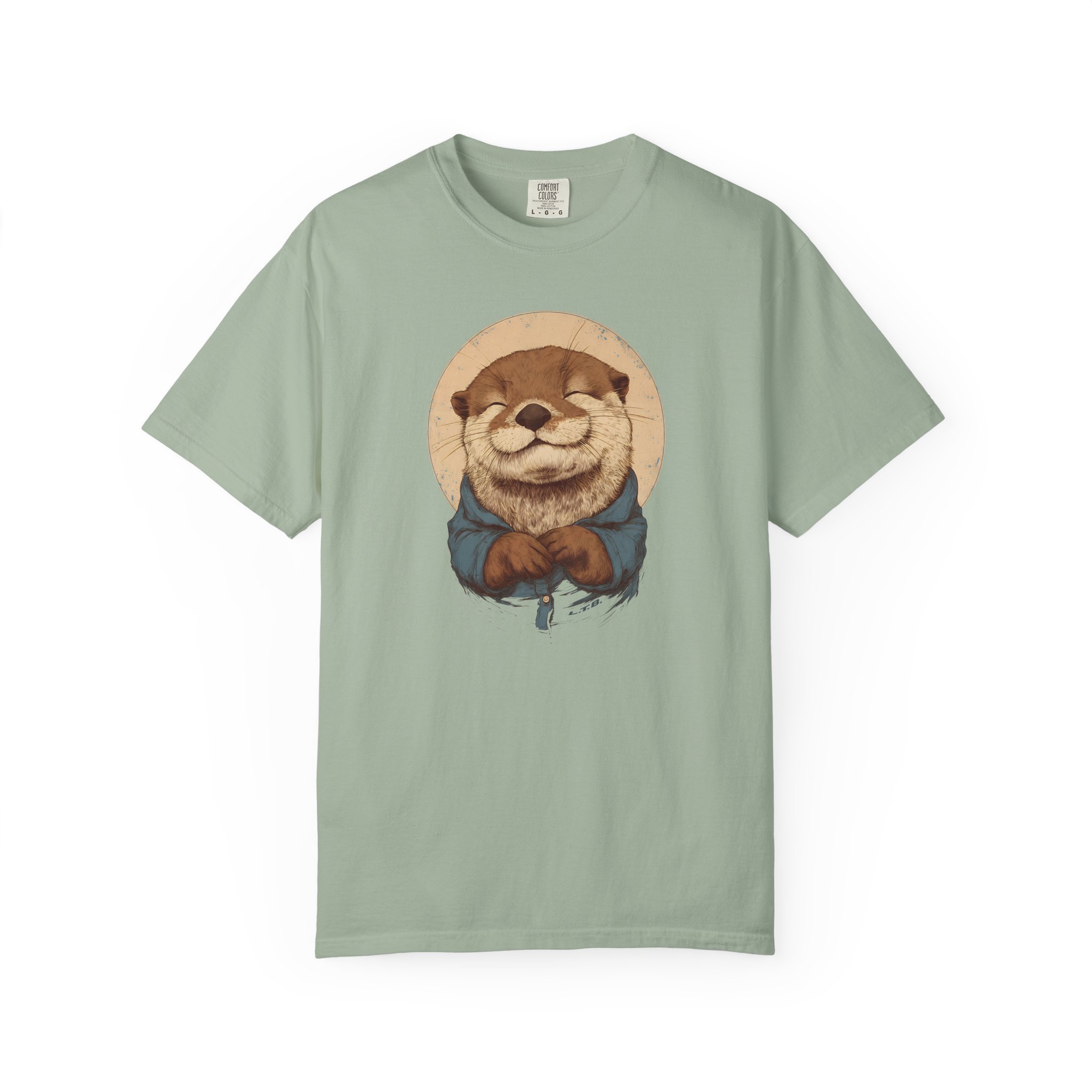 Smiling Otter Graphic T-Shirt – Cute Animal Art Tee - Image 5