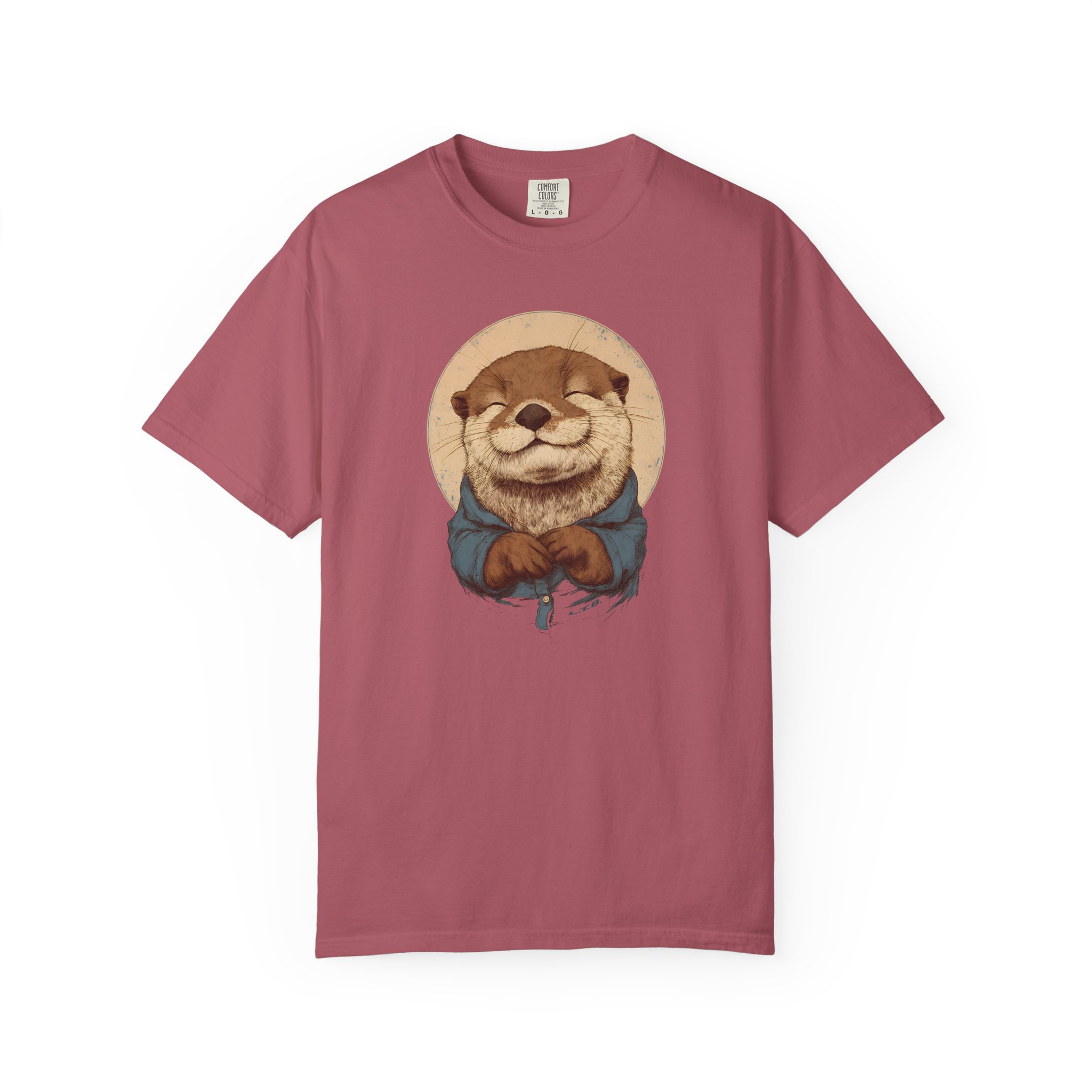 Smiling Otter Graphic T-Shirt – Cute Animal Art Tee - Image 14