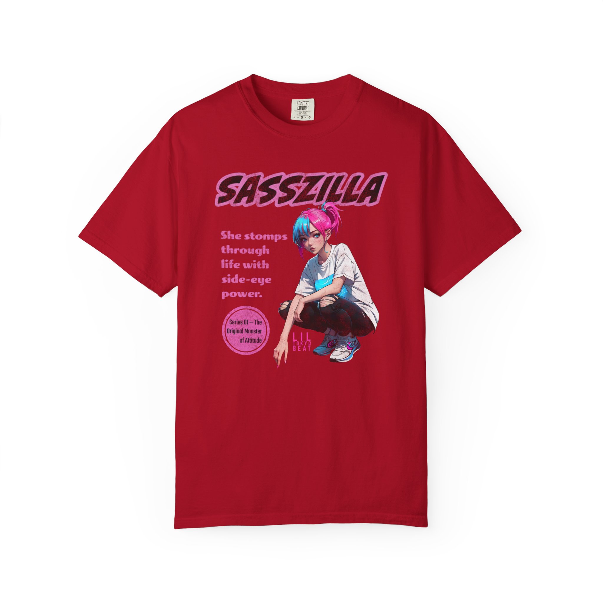 SASSZILLA Streetwear T-Shirt – Bold Anime Girl Power Graphic Tee, Series #1 - Image 15