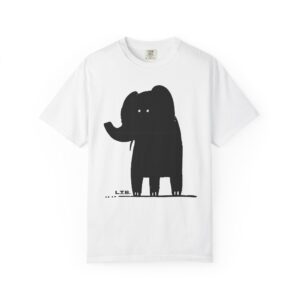 Elephant Silhouette Tee — Minimalist Cute Graphic T-Shirt